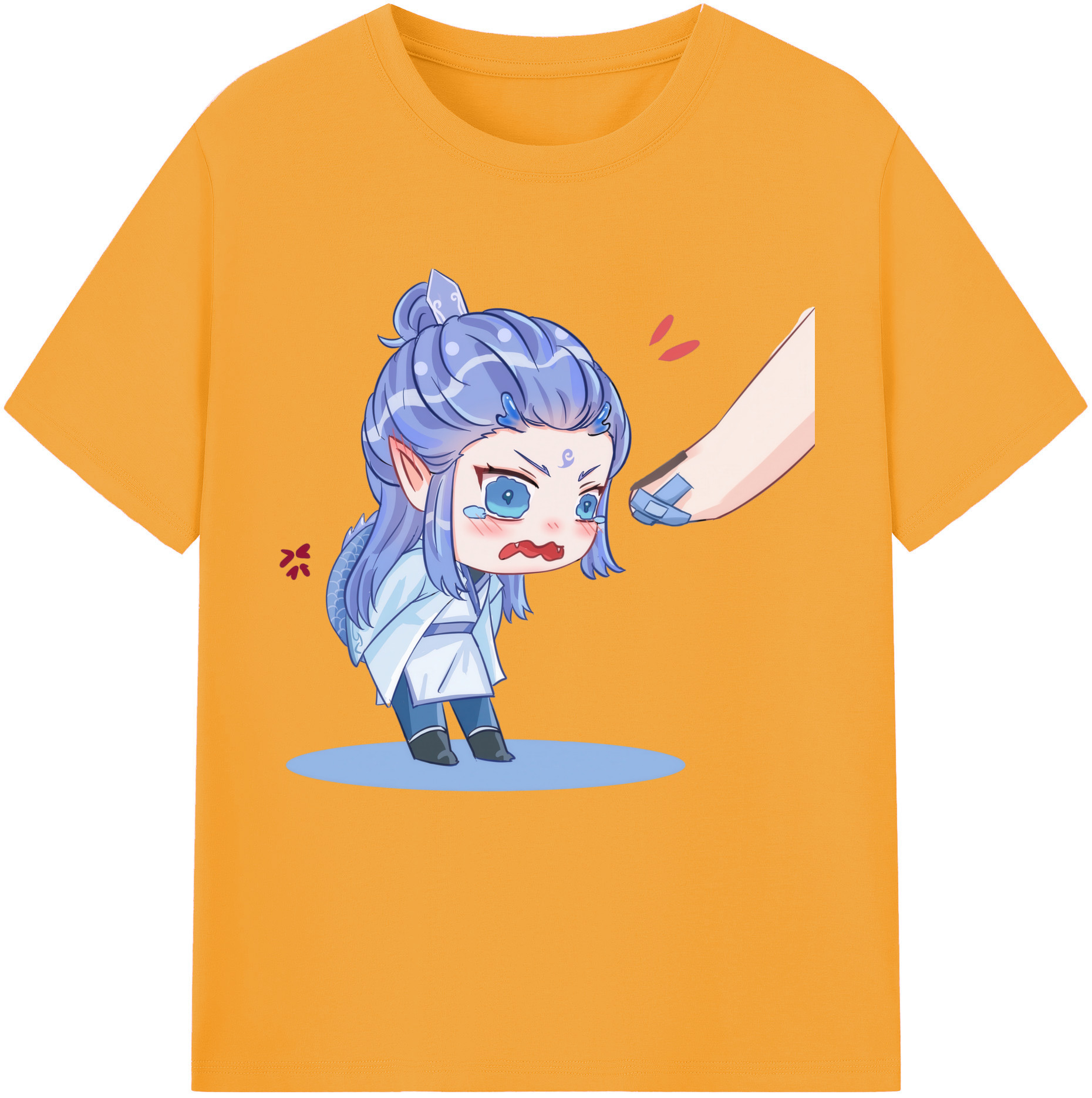 （画像用） Ne Zha 2 ナタ 魔童の大暴れ 綿100％半袖Tシャツ（フロントプリント）