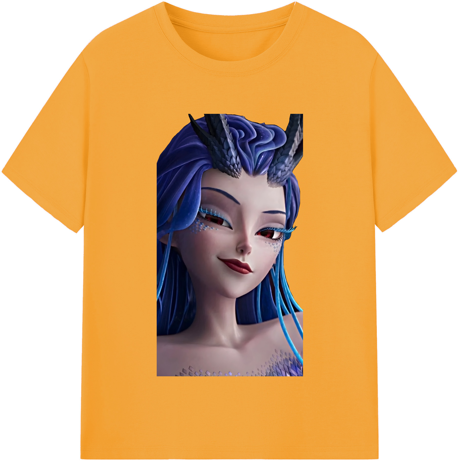 （画像用） Ne Zha 2 ナタ 魔童の大暴れ 綿100％半袖Tシャツ（フロントプリント）