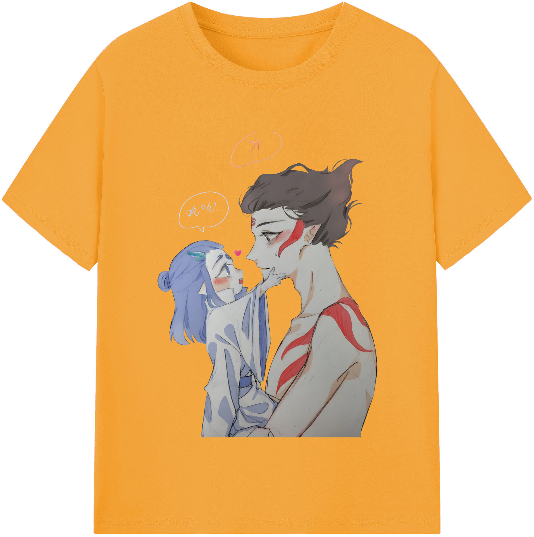 （画像用） Ne Zha 2 ナタ 魔童の大暴れ 綿100％半袖Tシャツ（フロントプリント）