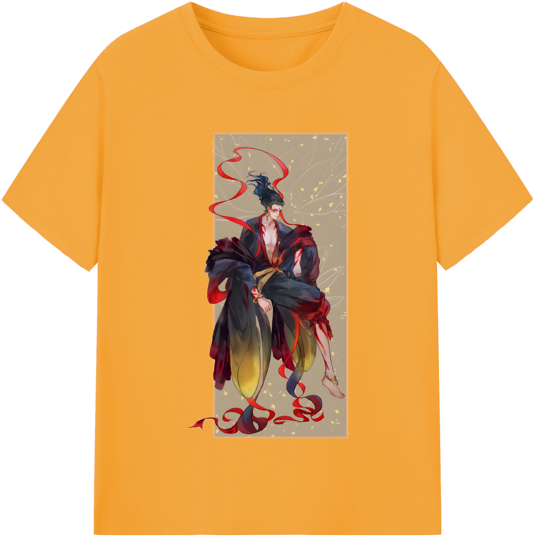 （画像用） Ne Zha 2 ナタ 魔童の大暴れ 綿100％半袖Tシャツ（フロントプリント）