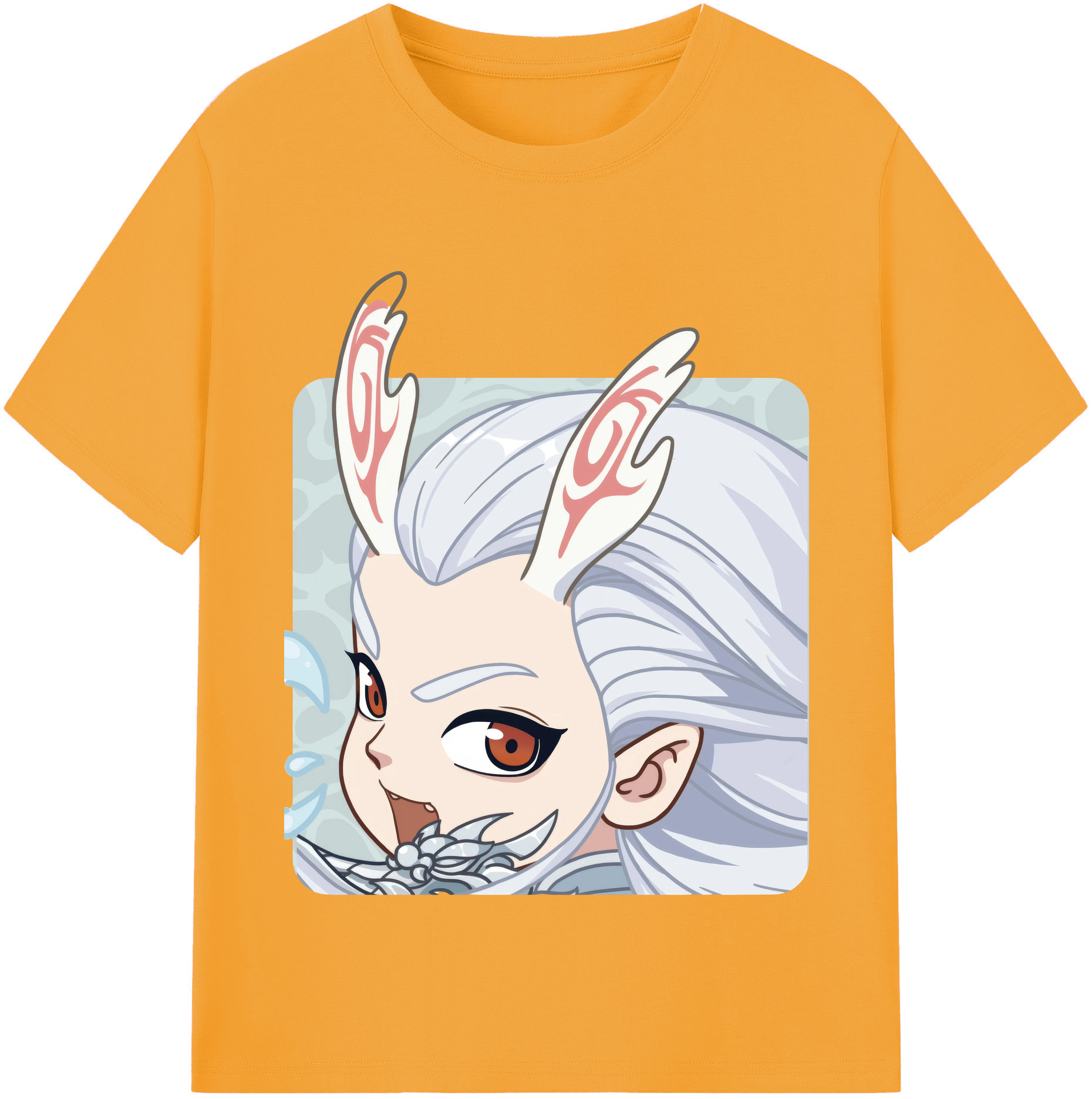 （画像用） Ne Zha 2 ナタ 魔童の大暴れ 綿100％半袖Tシャツ（フロントプリント）