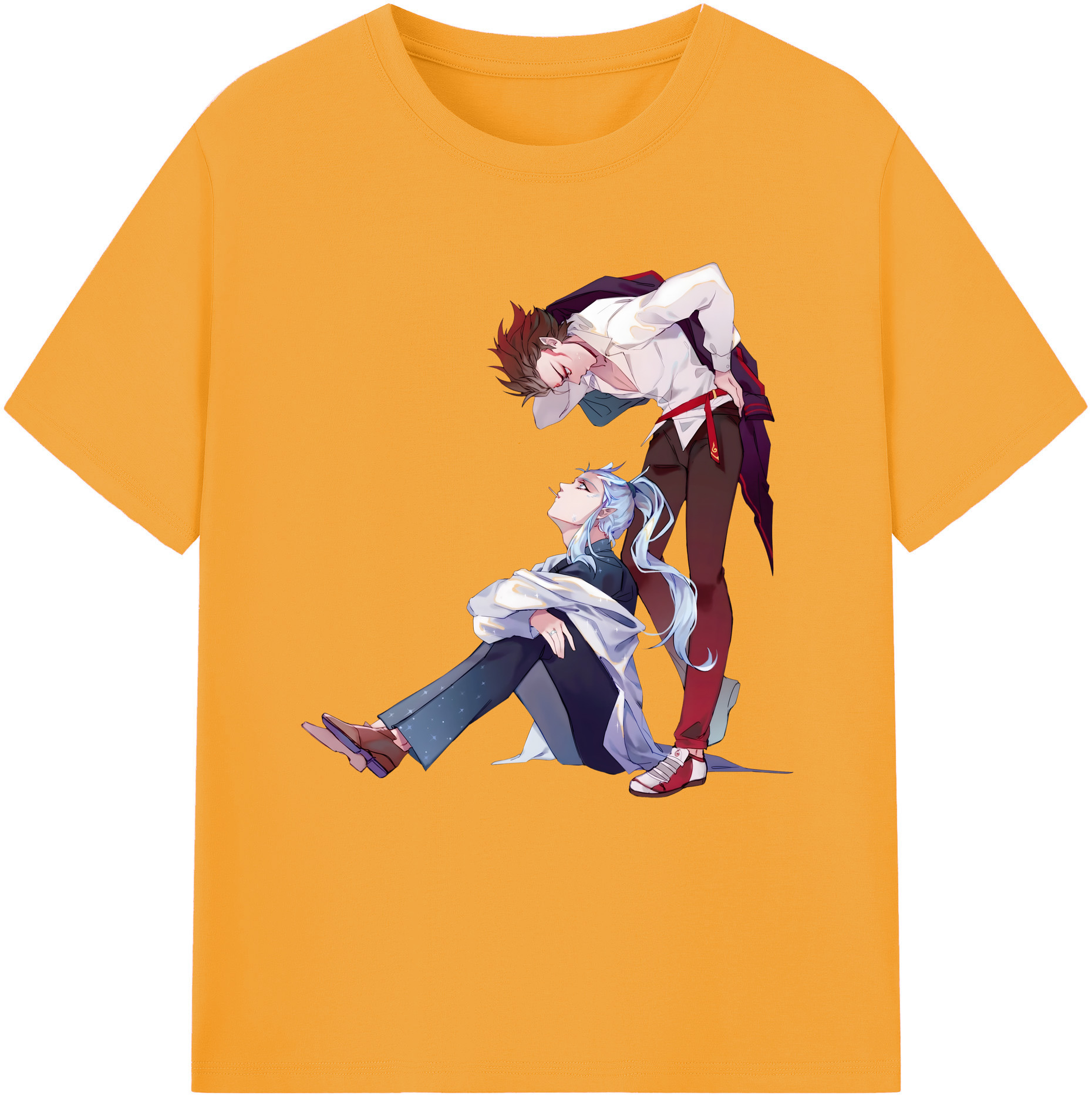 （画像用） Ne Zha 2 ナタ 魔童の大暴れ 綿100％半袖Tシャツ（フロントプリント）