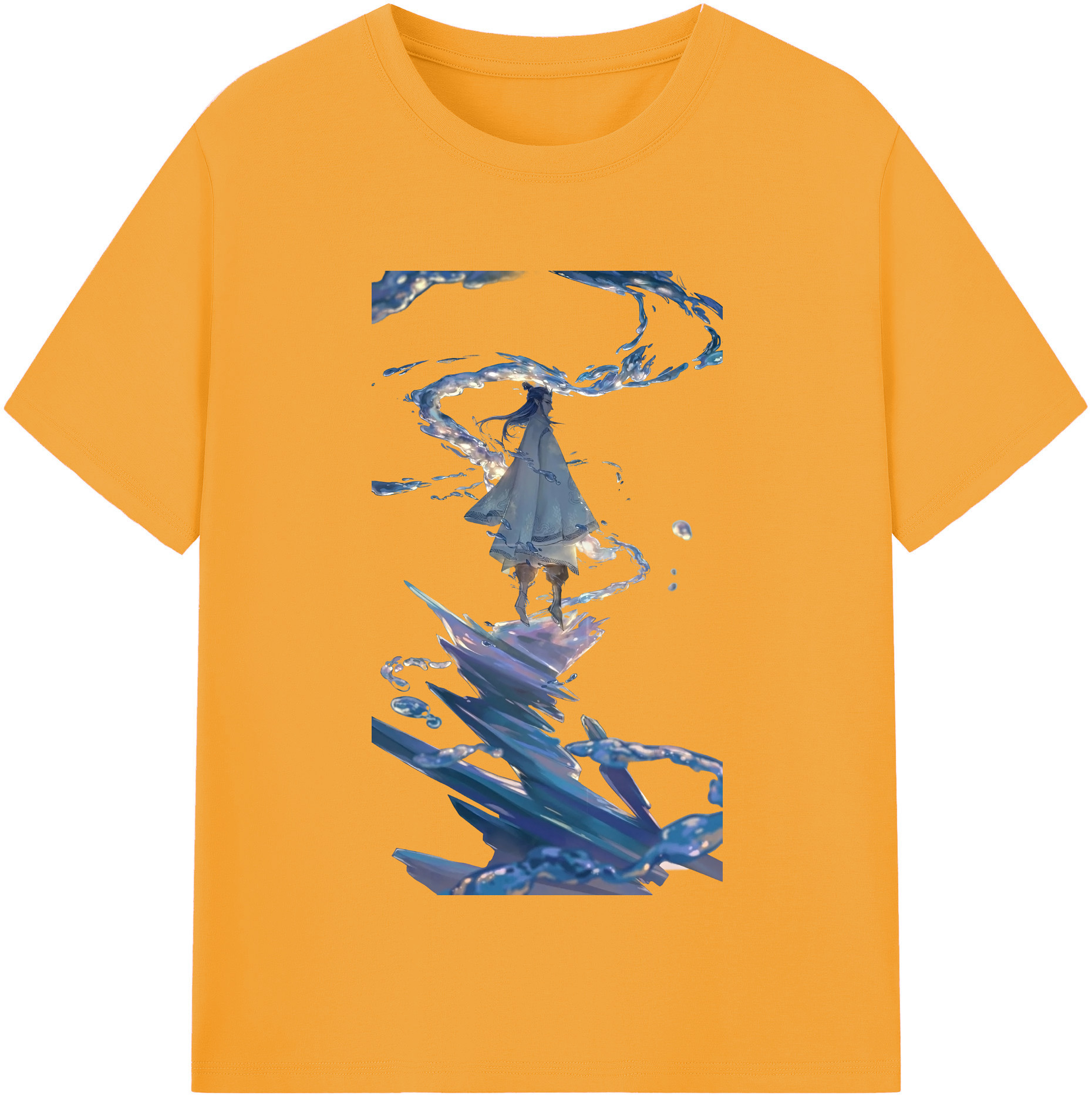 （画像用） Ne Zha 2 ナタ 魔童の大暴れ 綿100％半袖Tシャツ（フロントプリント）