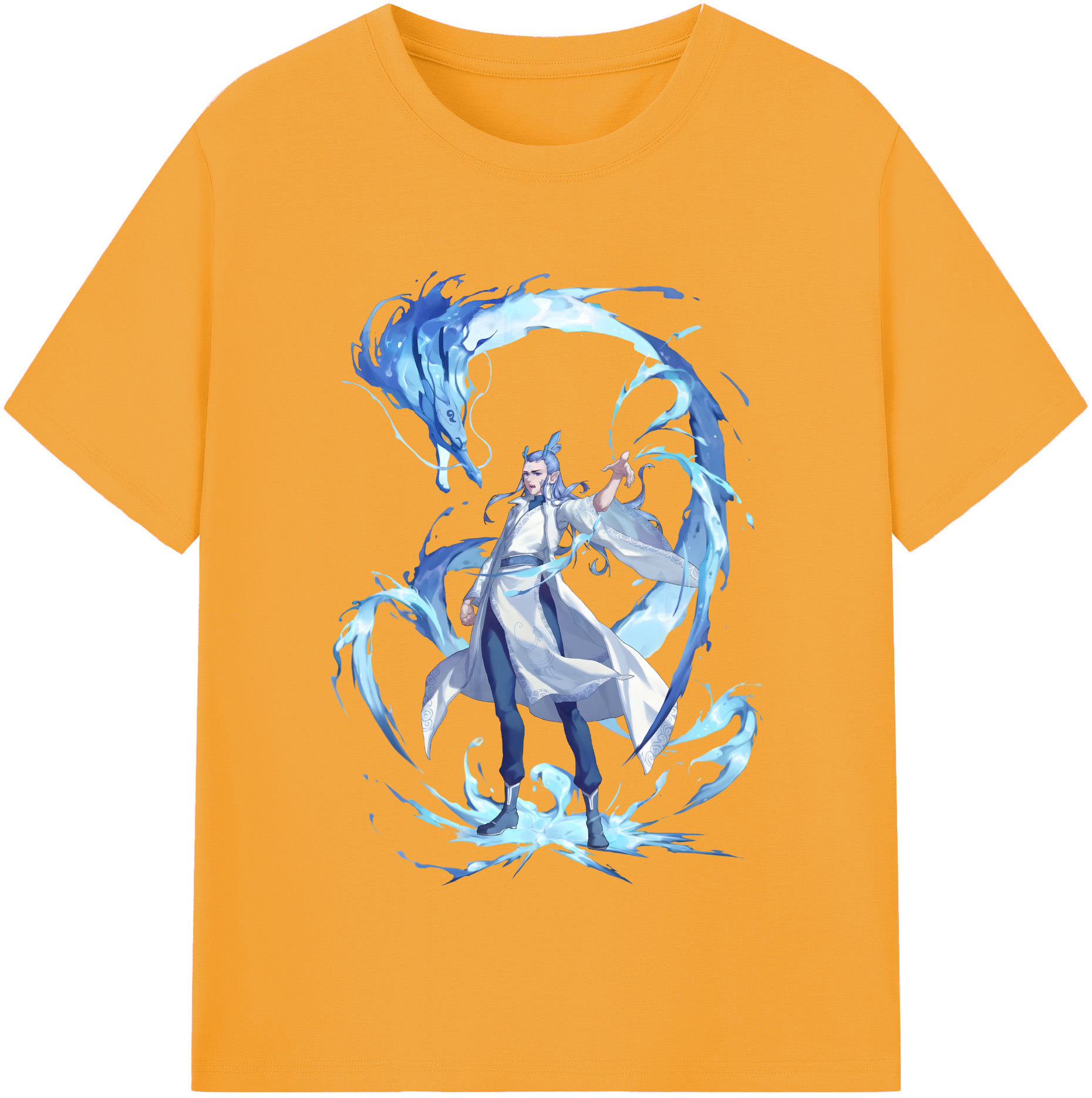 （画像用） Ne Zha 2 ナタ 魔童の大暴れ 綿100％半袖Tシャツ（フロントプリント）