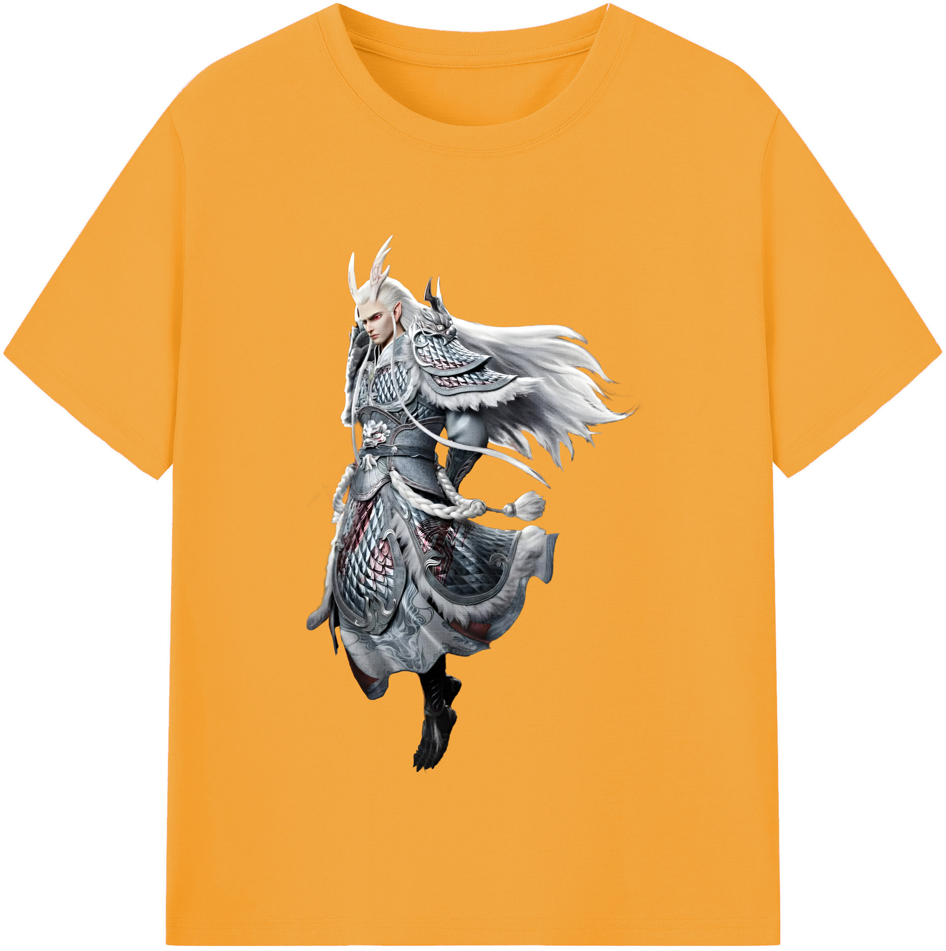 （画像用） Ne Zha 2 ナタ 魔童の大暴れ 綿100％半袖Tシャツ（フロントプリント）