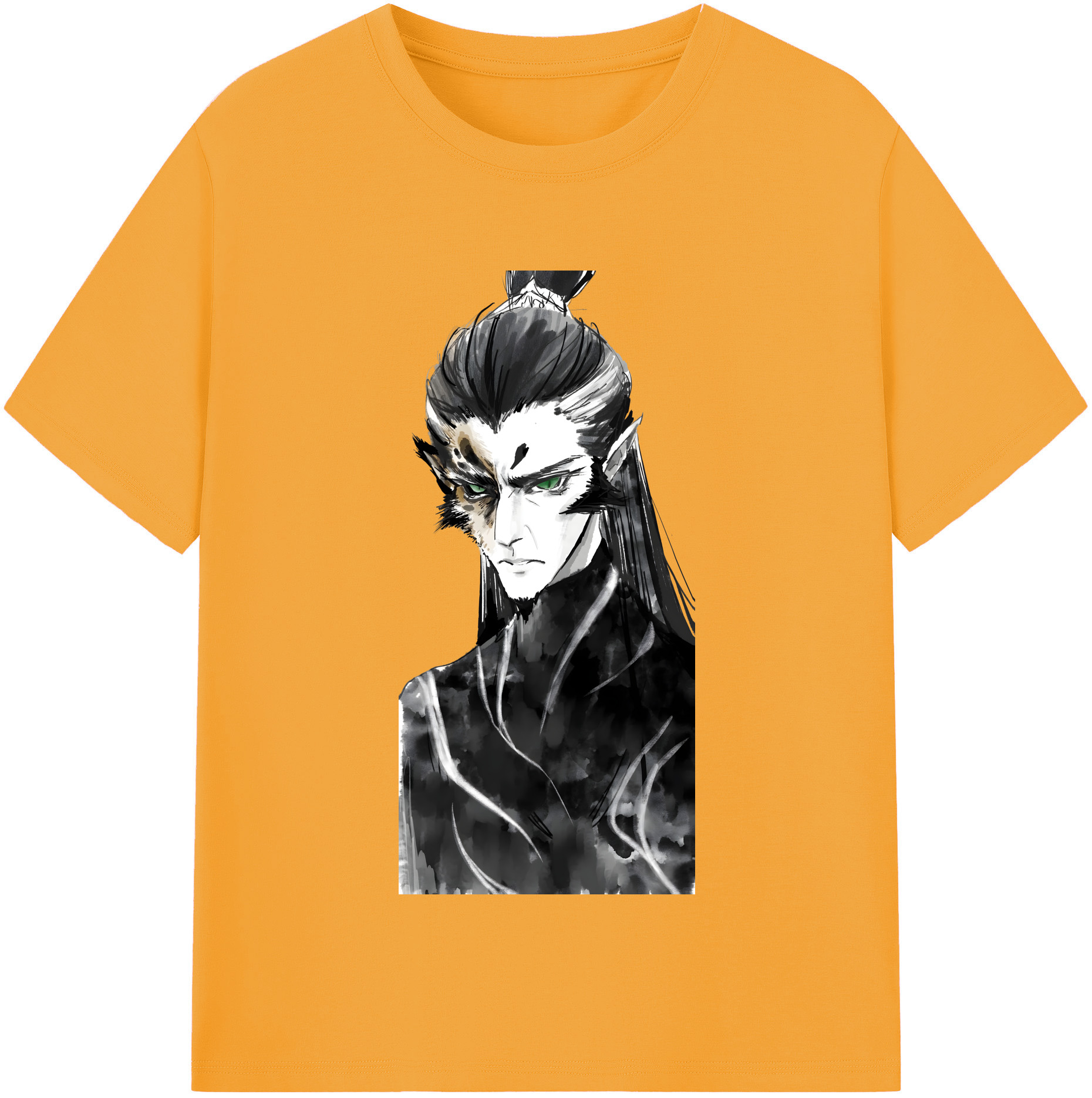 （画像用） Ne Zha 2 ナタ 魔童の大暴れ 綿100％半袖Tシャツ（フロントプリント）