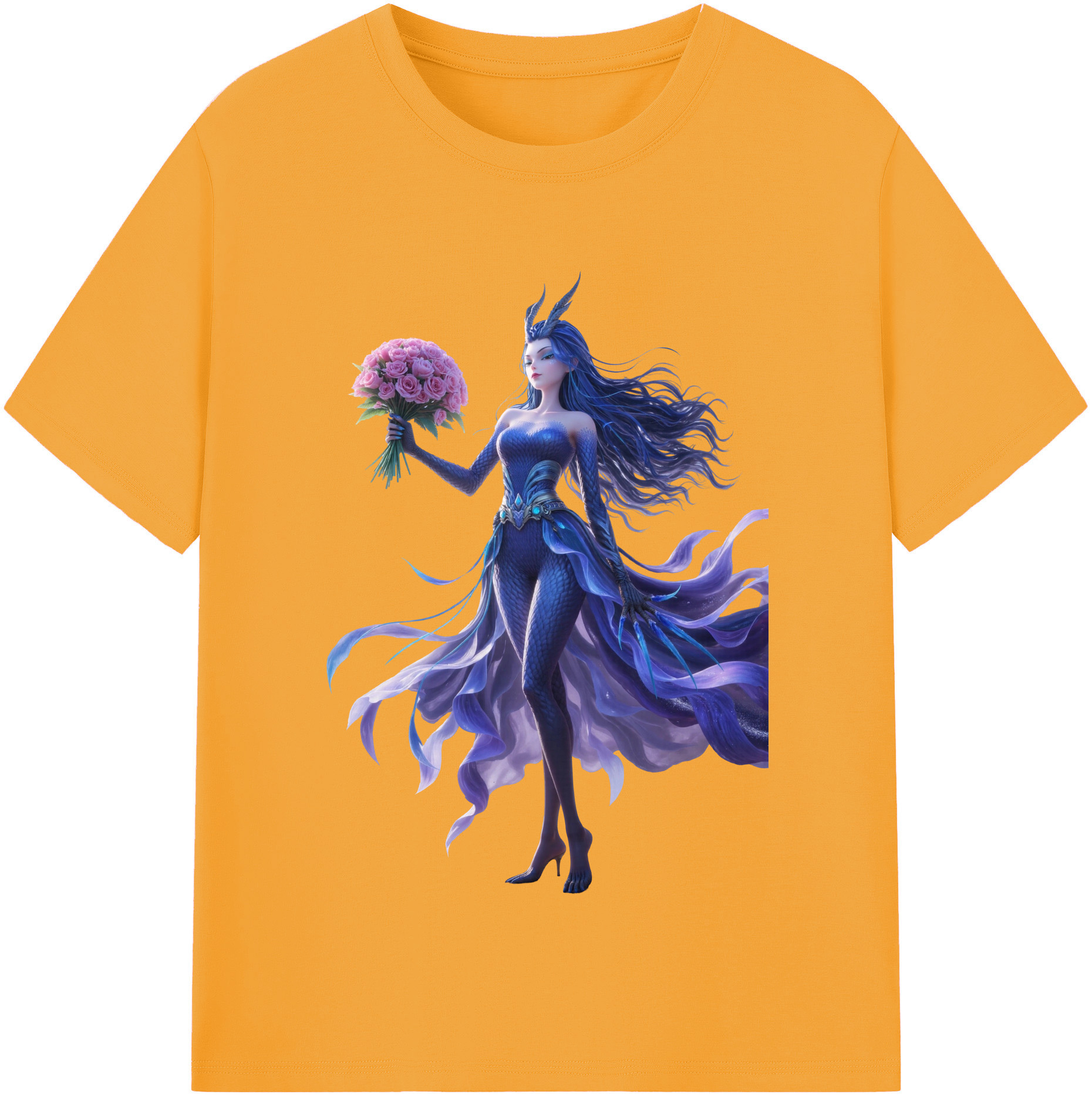 （画像用） Ne Zha 2 ナタ 魔童の大暴れ 綿100％半袖Tシャツ（フロントプリント）