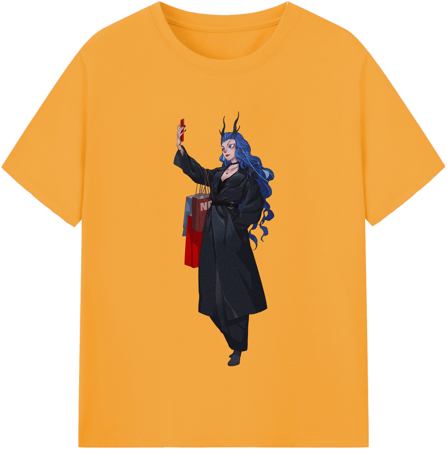 （画像用） Ne Zha 2 ナタ 魔童の大暴れ 綿100％半袖Tシャツ（フロントプリント）