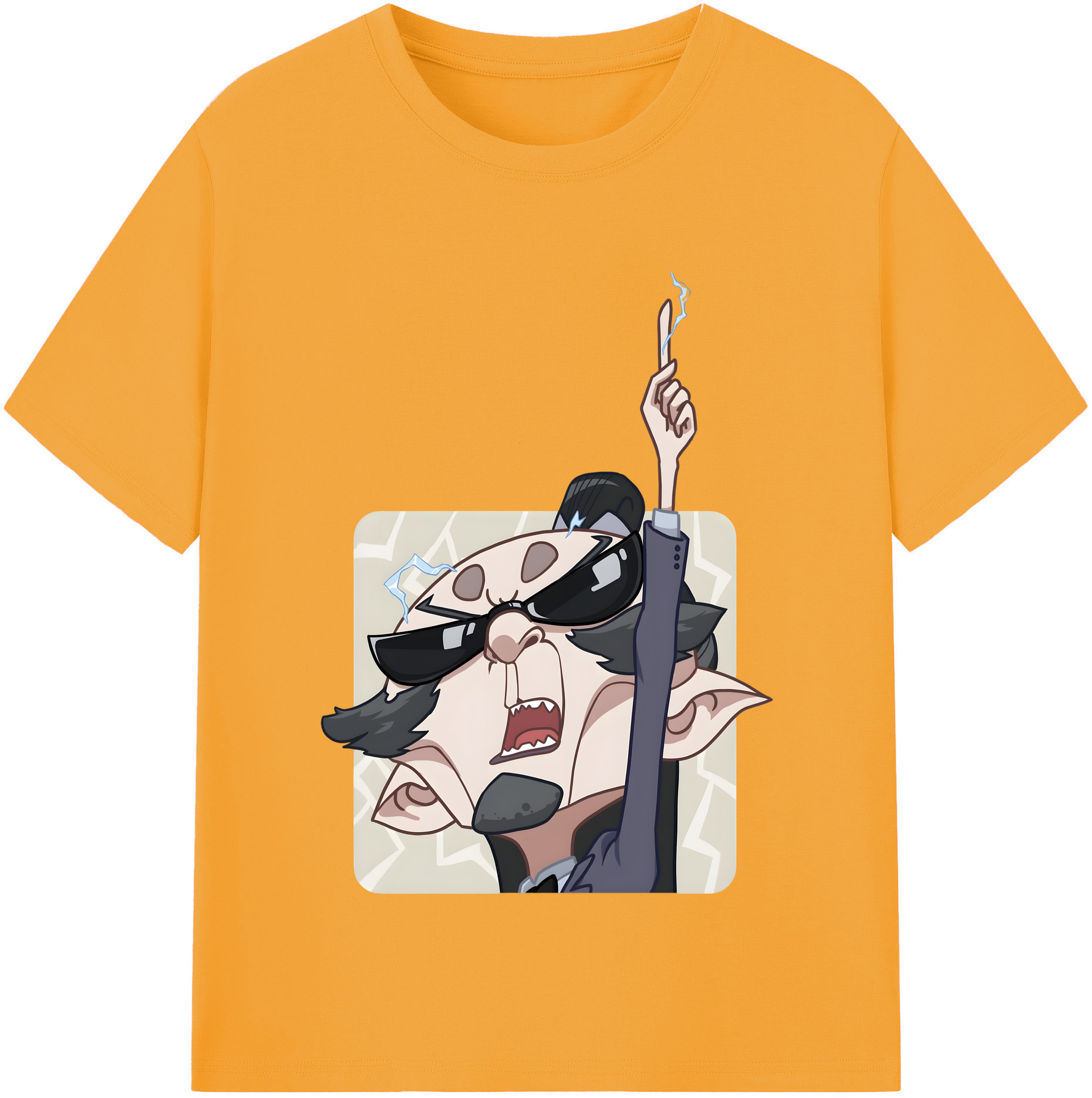 （画像用） Ne Zha 2 ナタ 魔童の大暴れ 綿100％半袖Tシャツ（フロントプリント）