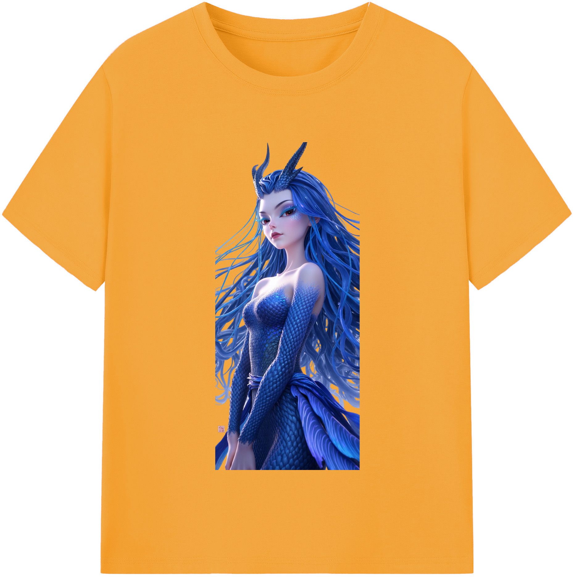 （画像用） Ne Zha 2 ナタ 魔童の大暴れ 綿100％半袖Tシャツ（フロントプリント）