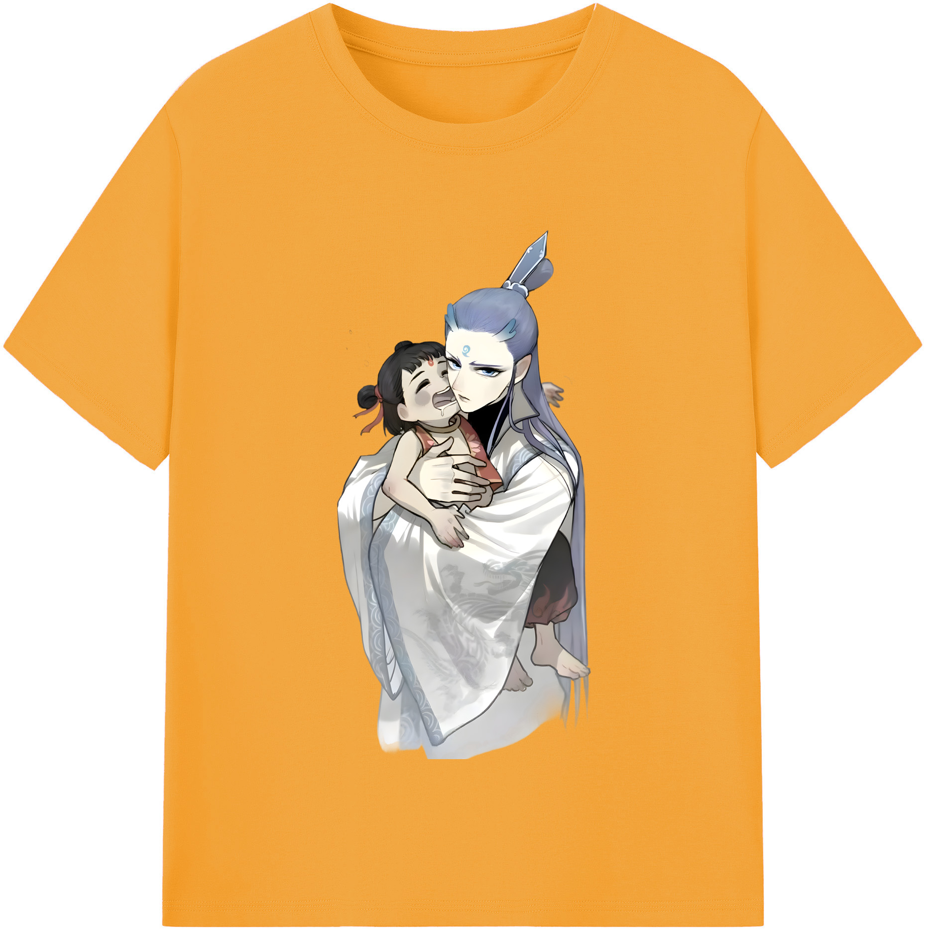 （画像用） Ne Zha 2 ナタ 魔童の大暴れ 綿100％半袖Tシャツ（フロントプリント）