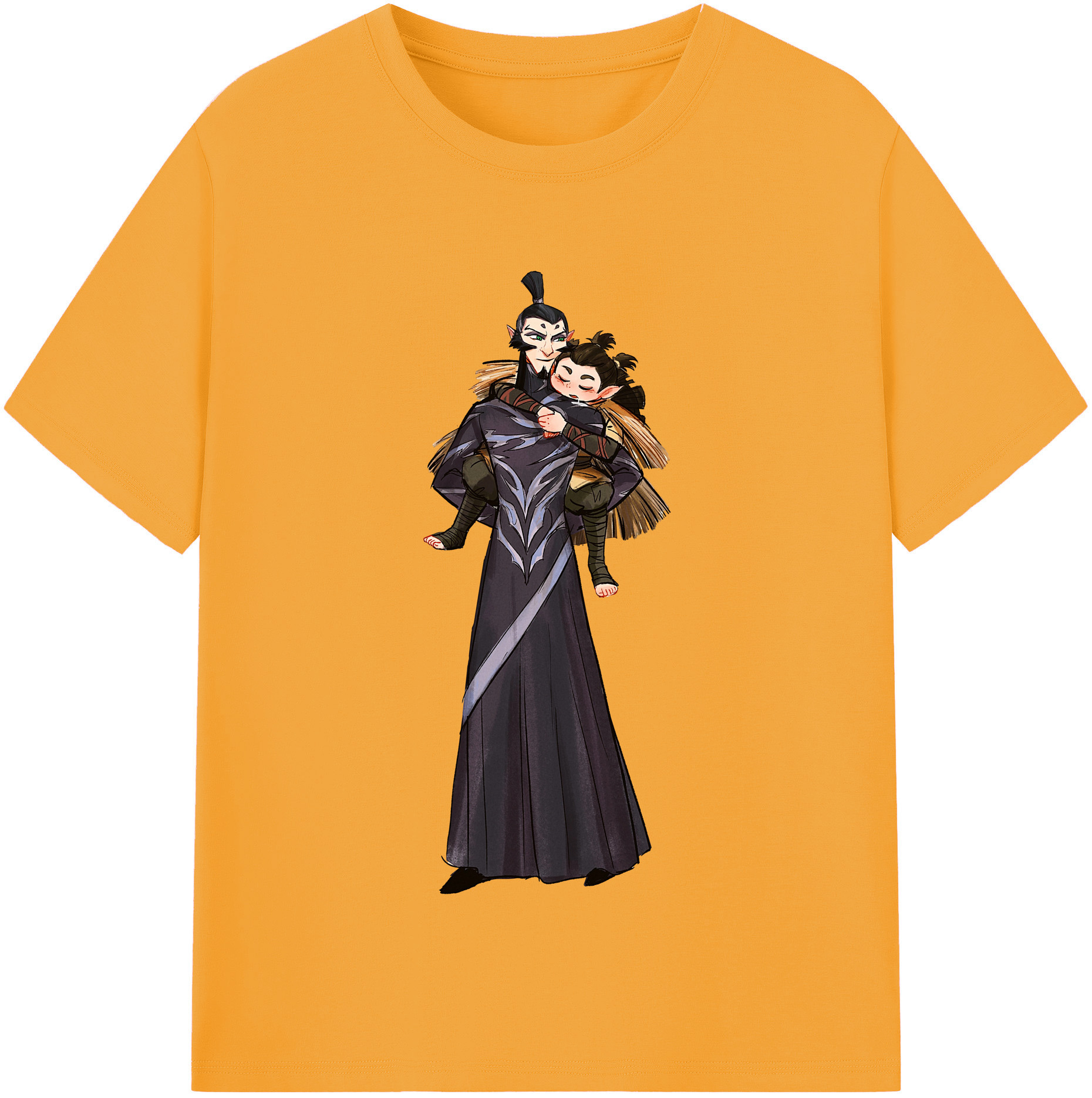 （画像用） Ne Zha 2 ナタ 魔童の大暴れ 綿100％半袖Tシャツ（フロントプリント）