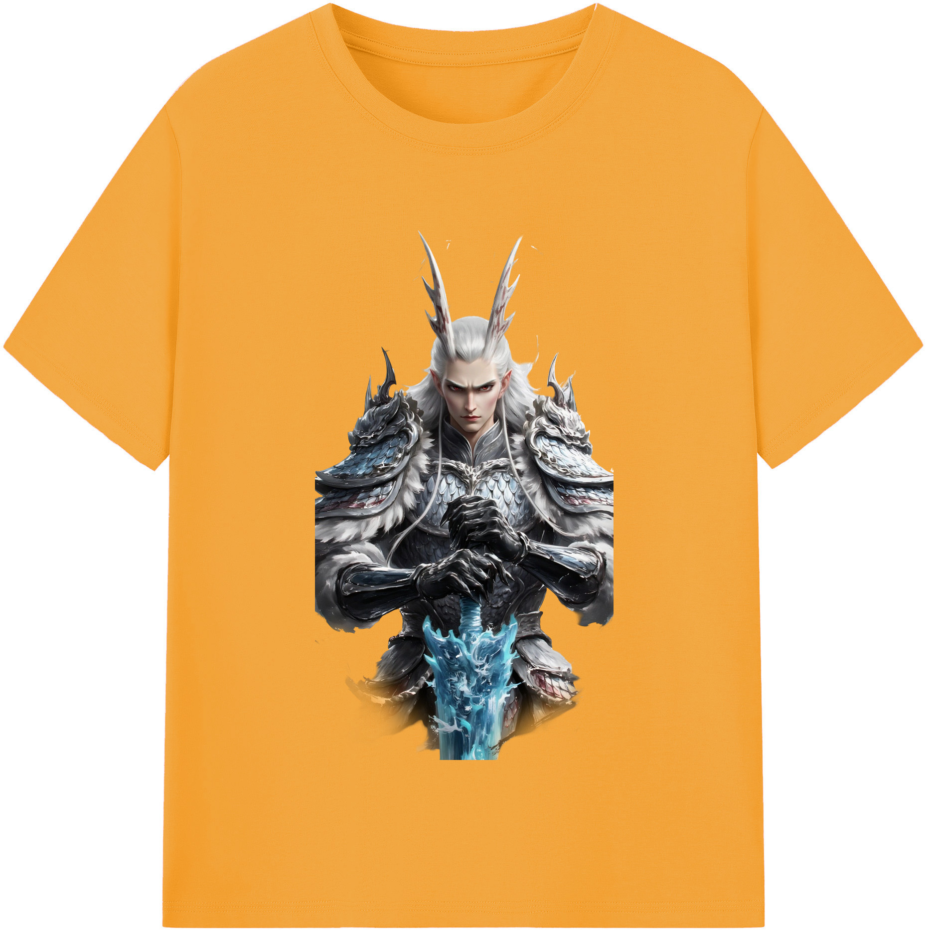 （画像用） Ne Zha 2 ナタ 魔童の大暴れ 綿100％半袖Tシャツ（フロントプリント）