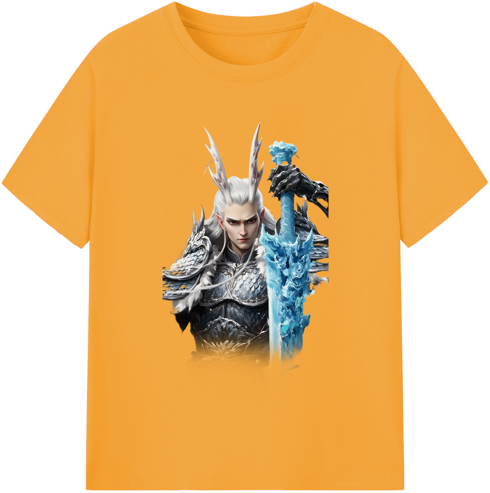 （画像用） Ne Zha 2 ナタ 魔童の大暴れ 綿100％半袖Tシャツ（フロントプリント）