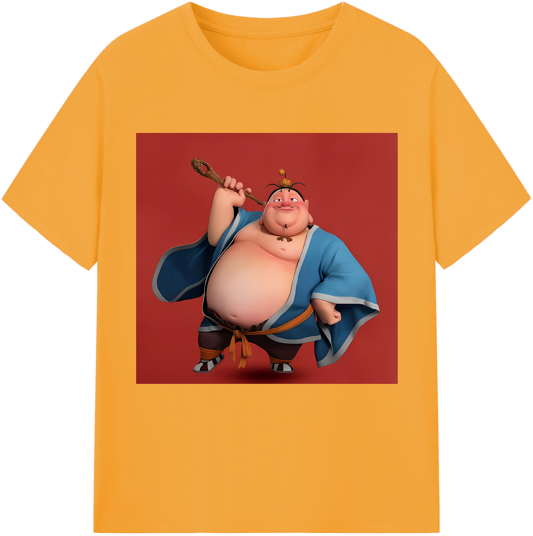 （画像用） Ne Zha 2 ナタ 魔童の大暴れ 綿100％半袖Tシャツ（フロントプリント）
