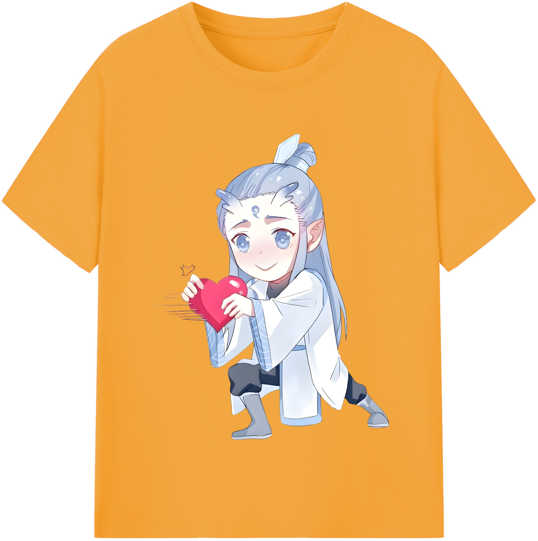 （画像用） Ne Zha 2 ナタ 魔童の大暴れ 綿100％半袖Tシャツ（フロントプリント）