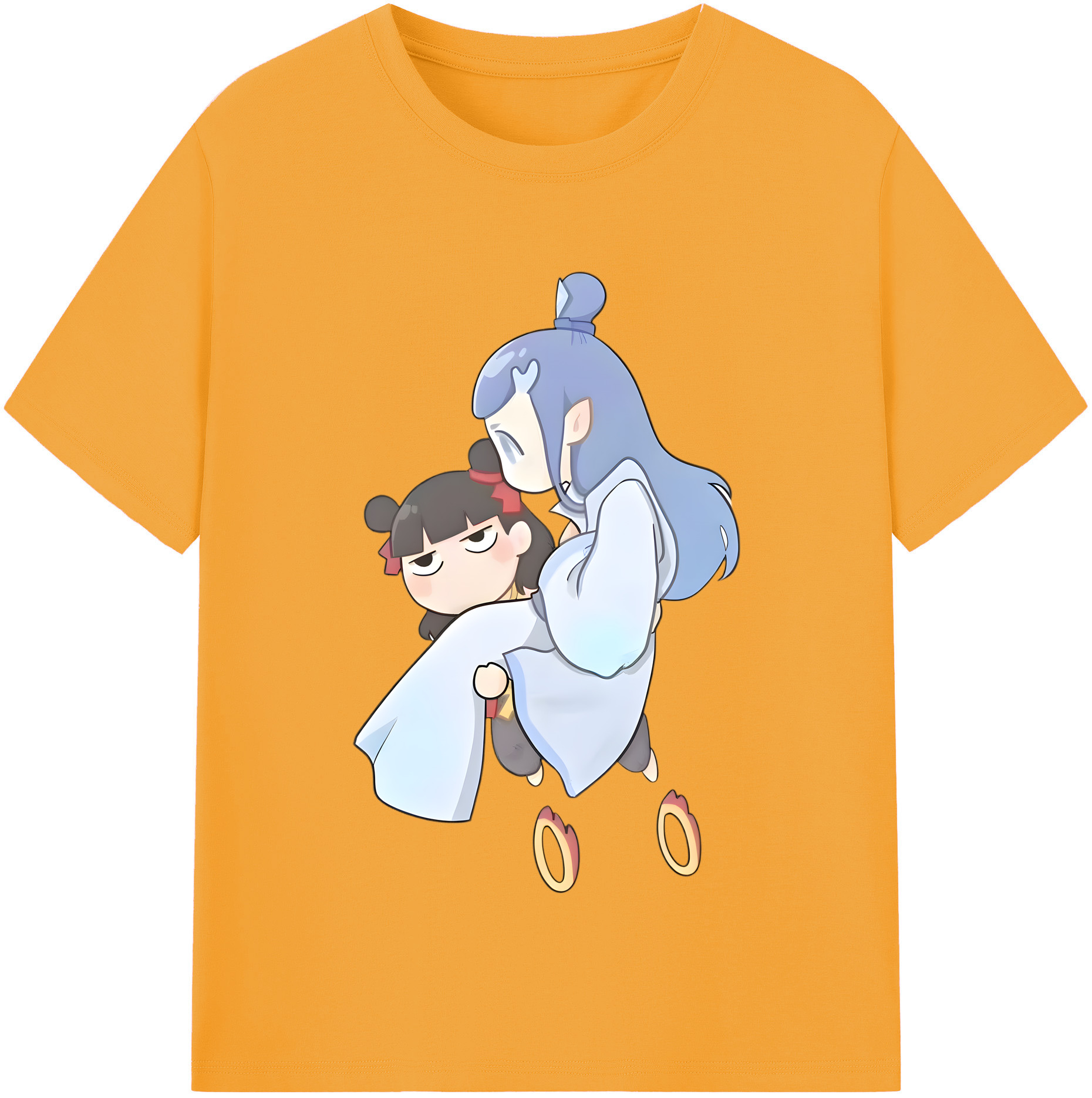 （画像用） Ne Zha 2 ナタ 魔童の大暴れ 綿100％半袖Tシャツ（フロントプリント）