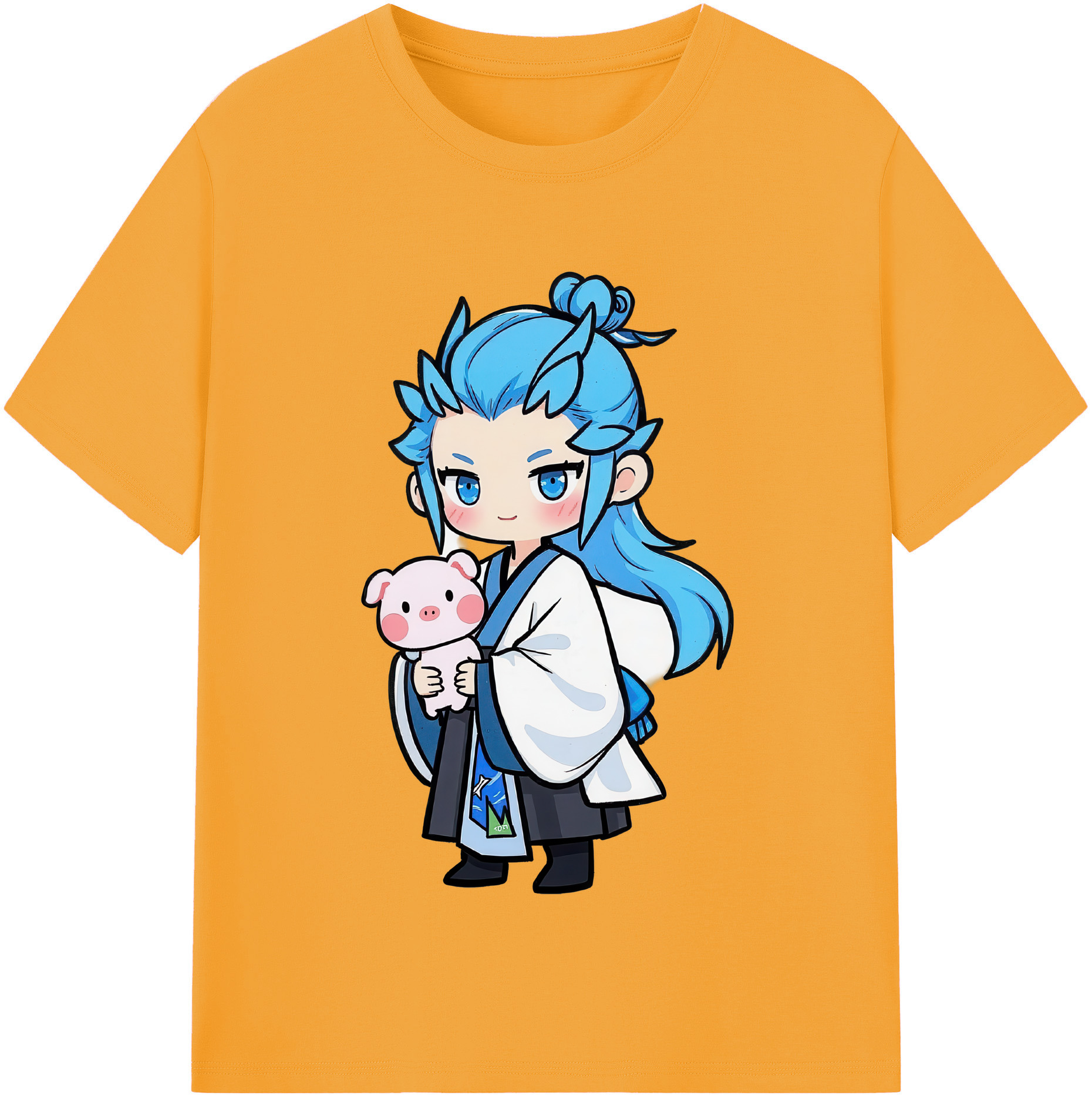 （画像用） Ne Zha 2 ナタ 魔童の大暴れ 綿100％半袖Tシャツ（フロントプリント）