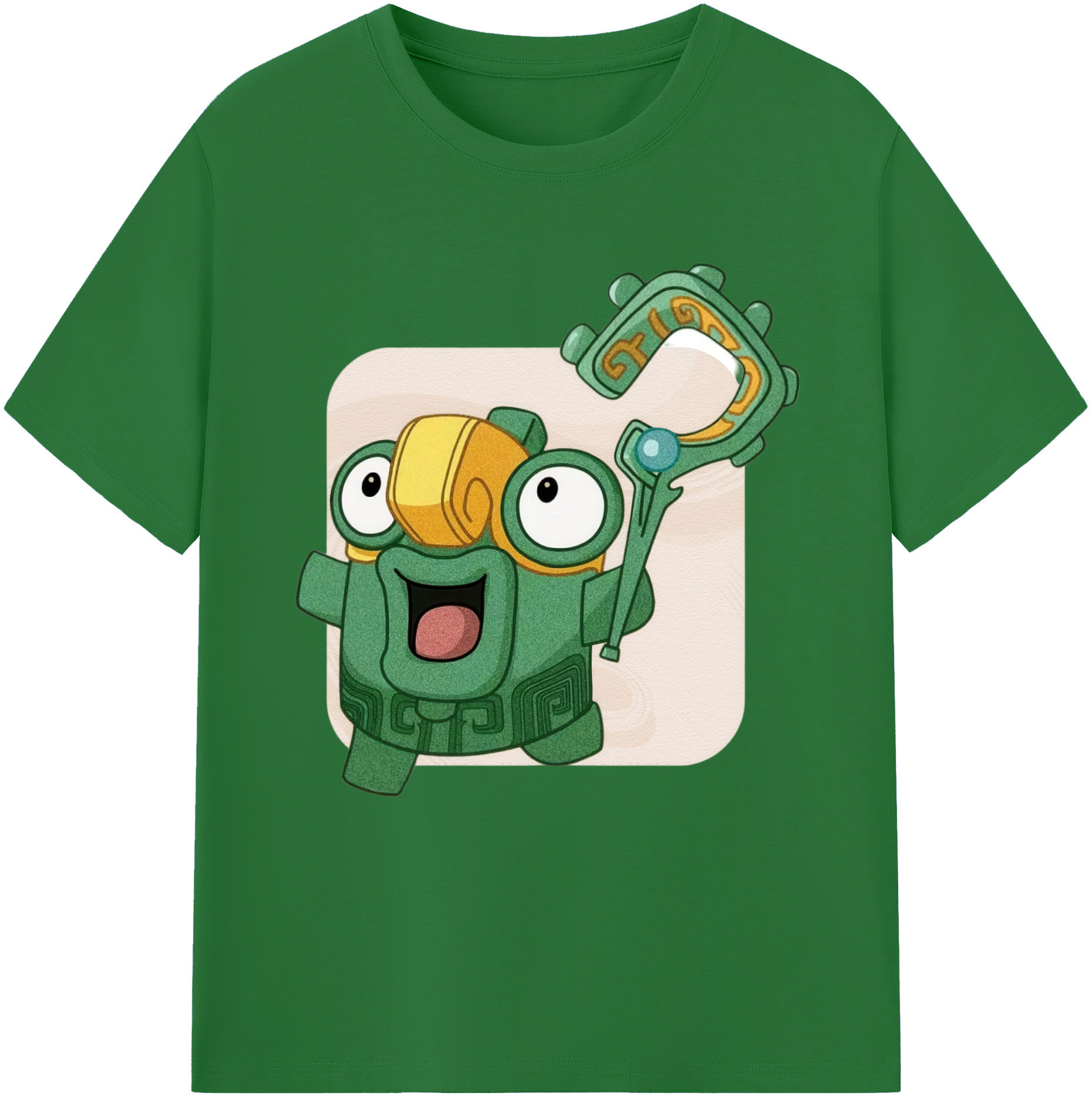 （画像用） Ne Zha 2 ナタ 魔童の大暴れ 綿100％半袖Tシャツ（フロントプリント）
