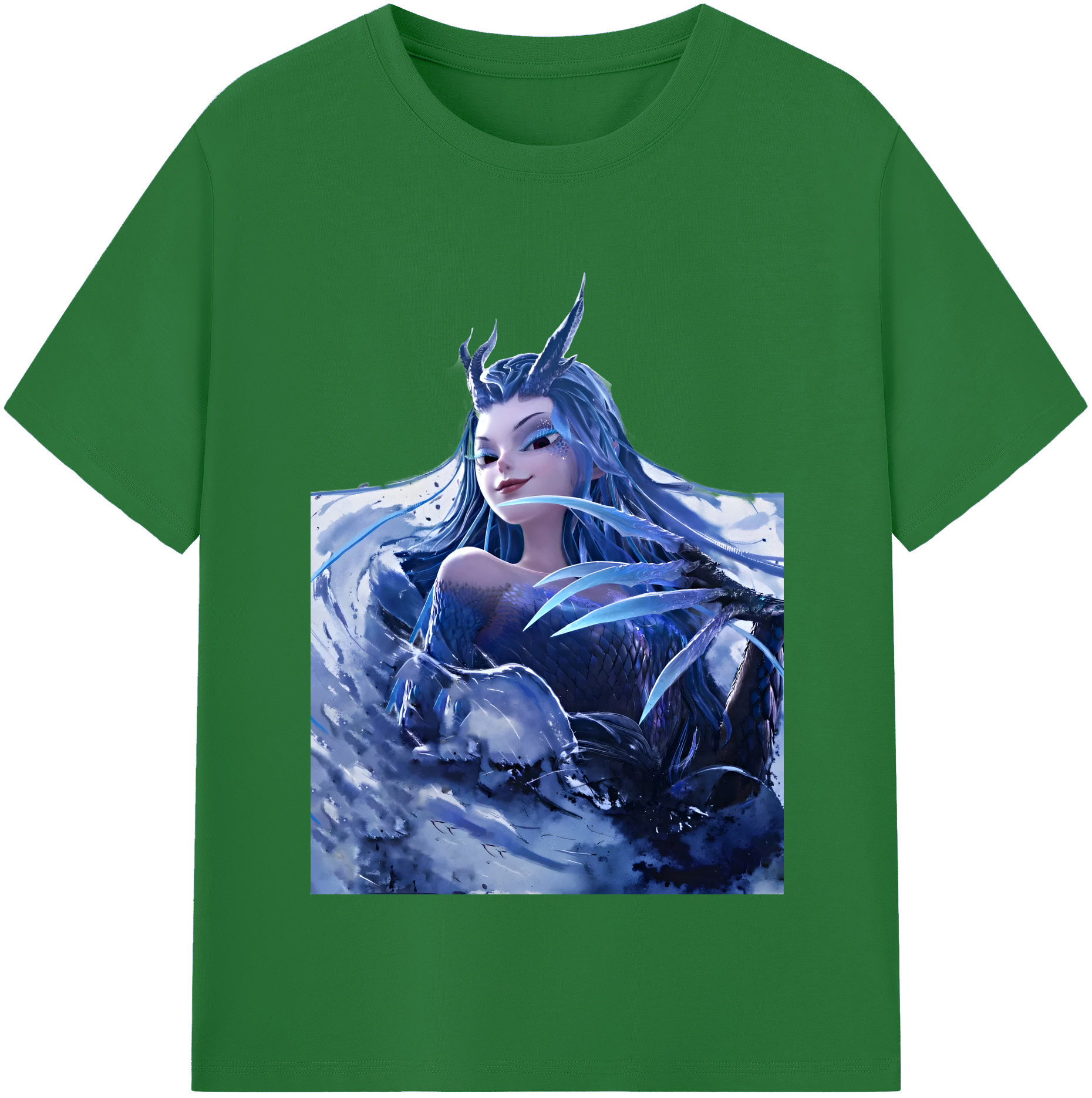 （画像用） Ne Zha 2 ナタ 魔童の大暴れ 綿100％半袖Tシャツ（フロントプリント）