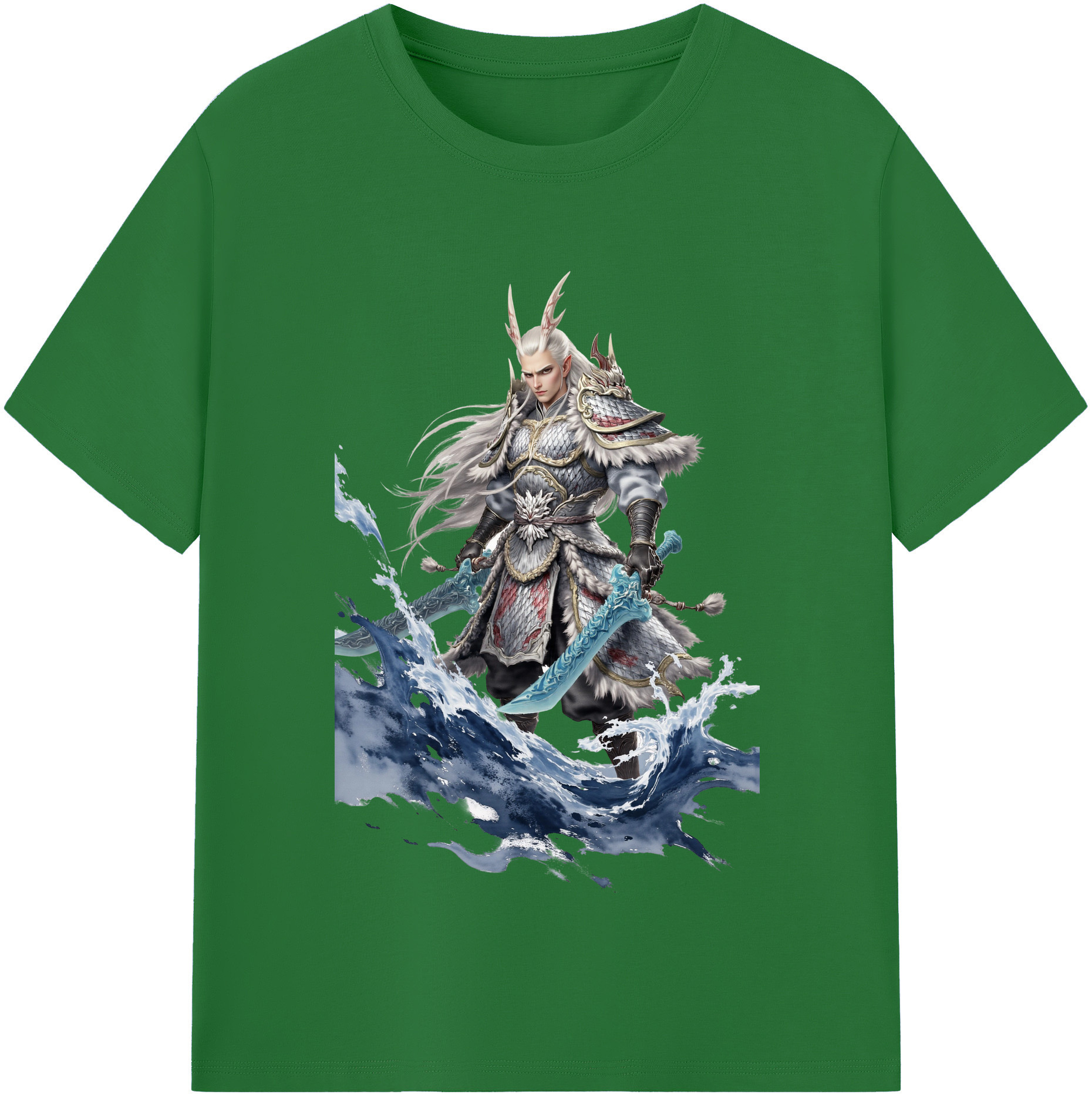 （画像用） Ne Zha 2 ナタ 魔童の大暴れ 綿100％半袖Tシャツ（フロントプリント）