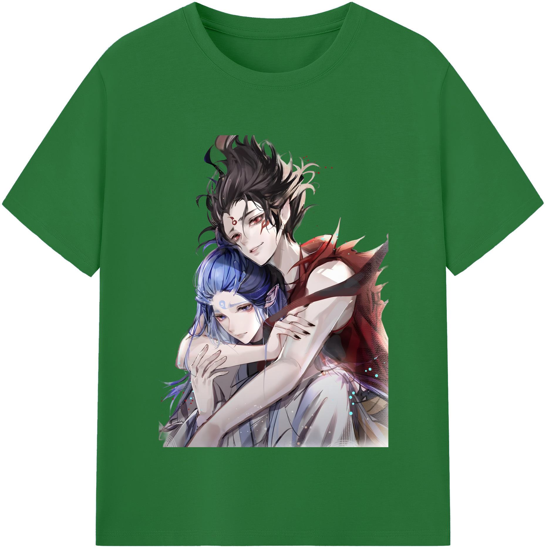 （画像用） Ne Zha 2 ナタ 魔童の大暴れ 綿100％半袖Tシャツ（フロントプリント）