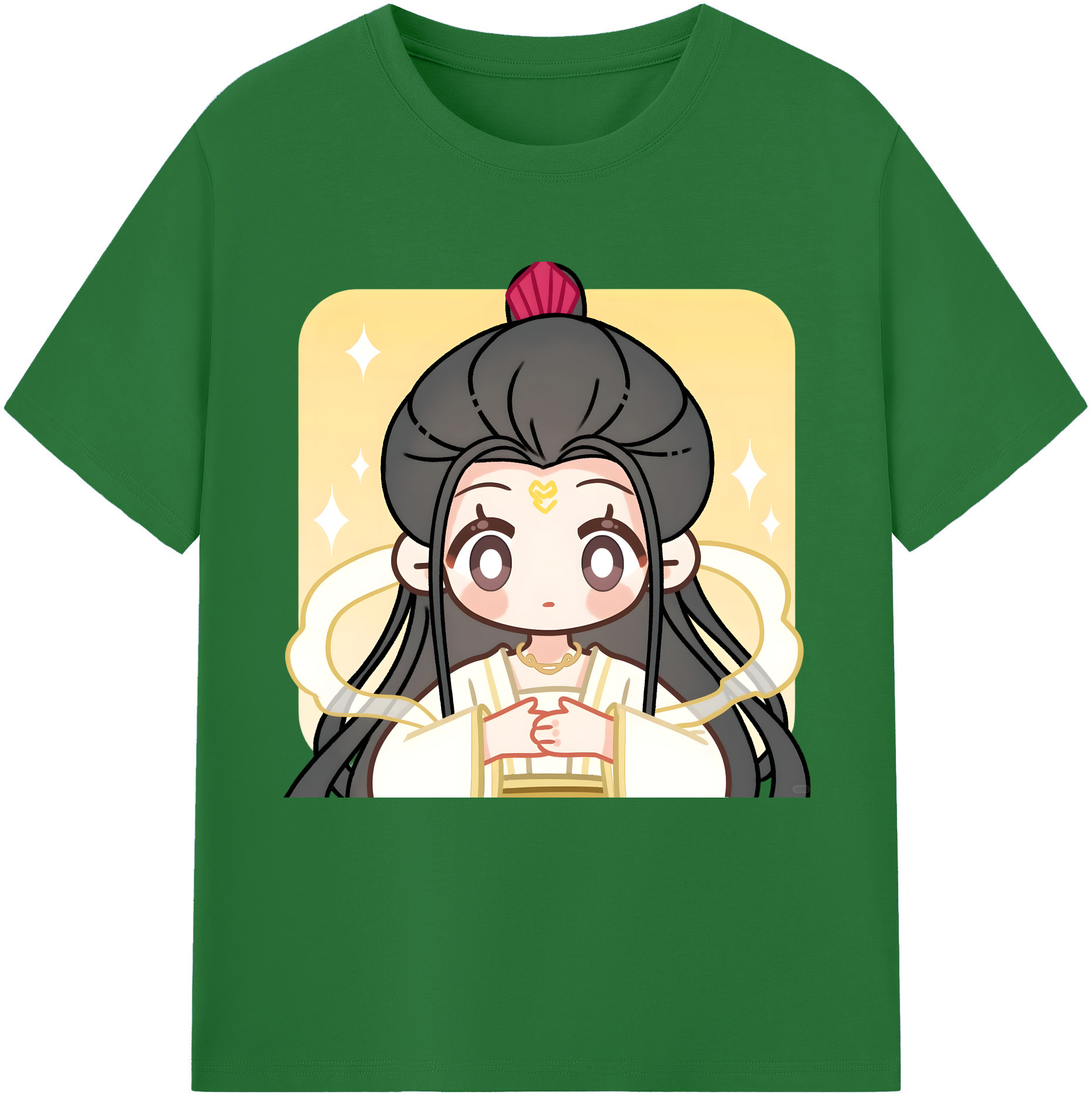 （画像用） Ne Zha 2 ナタ 魔童の大暴れ 綿100％半袖Tシャツ（フロントプリント）