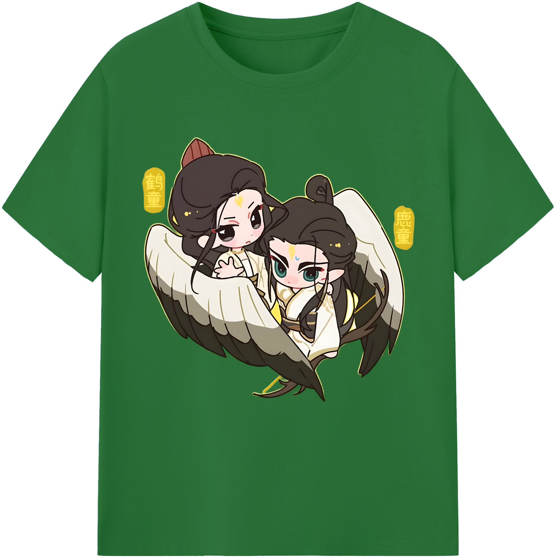 （画像用） Ne Zha 2 ナタ 魔童の大暴れ 綿100％半袖Tシャツ（フロントプリント）
