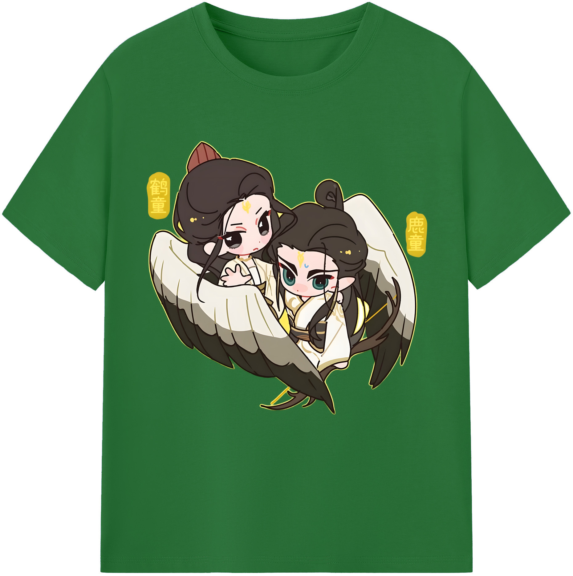 （画像用） Ne Zha 2 ナタ 魔童の大暴れ 綿100％半袖Tシャツ（フロントプリント）