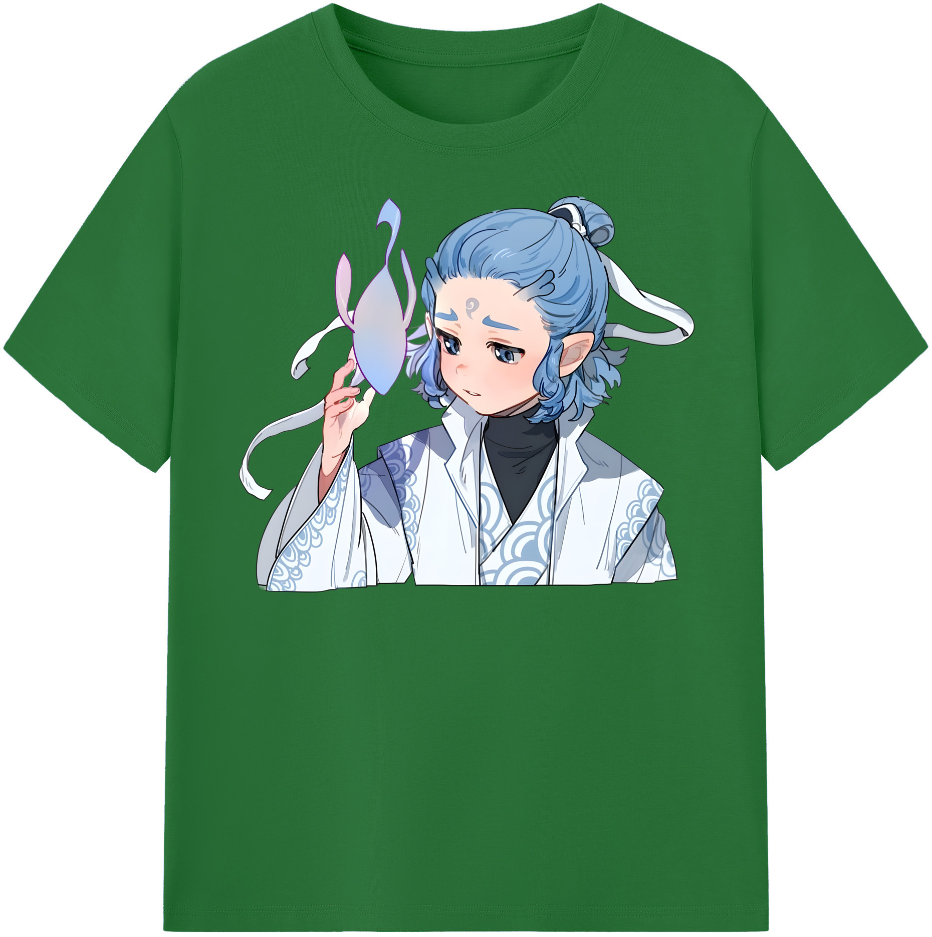 （画像用） Ne Zha 2 ナタ 魔童の大暴れ 綿100％半袖Tシャツ（フロントプリント）