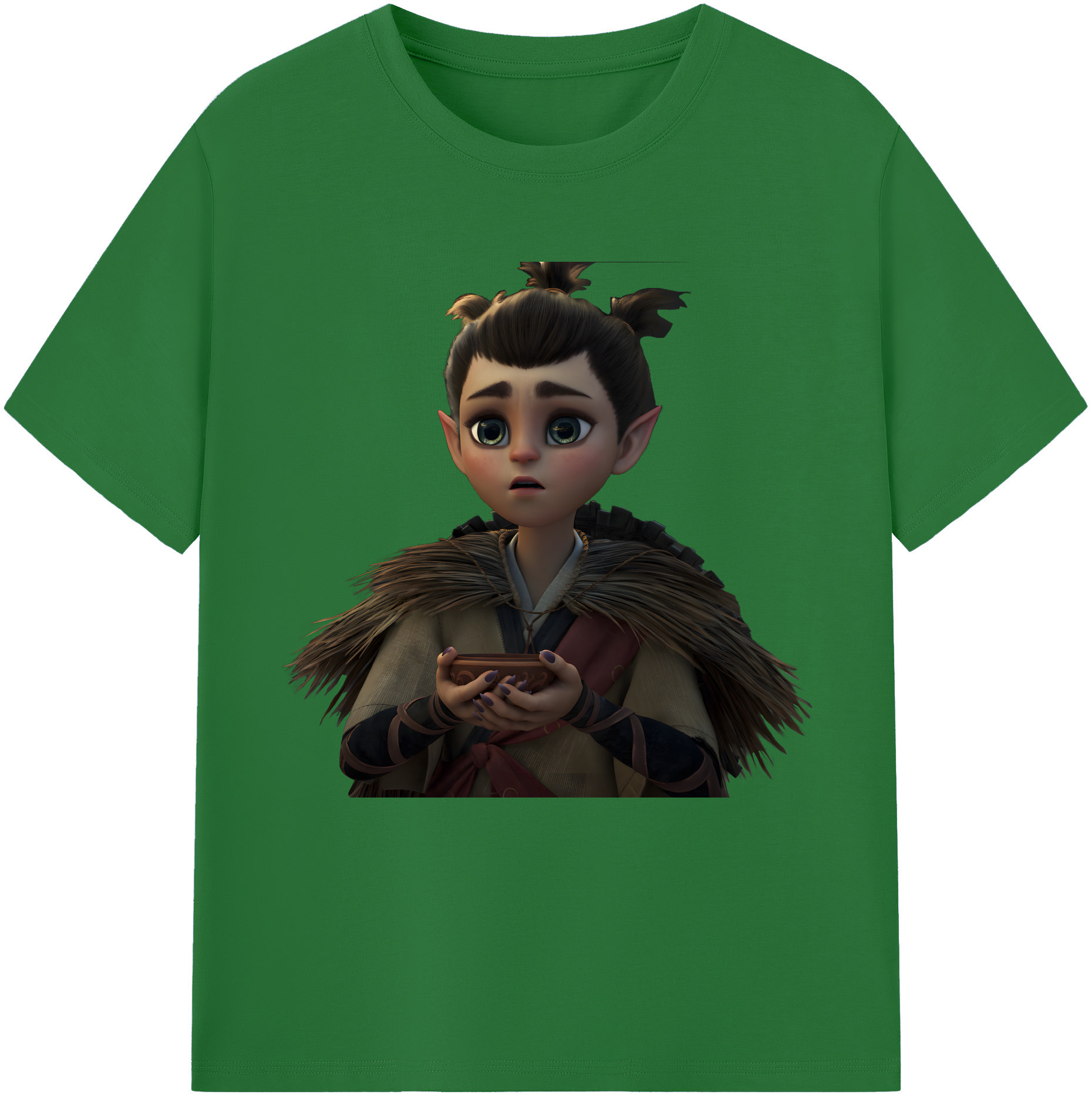 （画像用） Ne Zha 2 ナタ 魔童の大暴れ 綿100％半袖Tシャツ（フロントプリント）