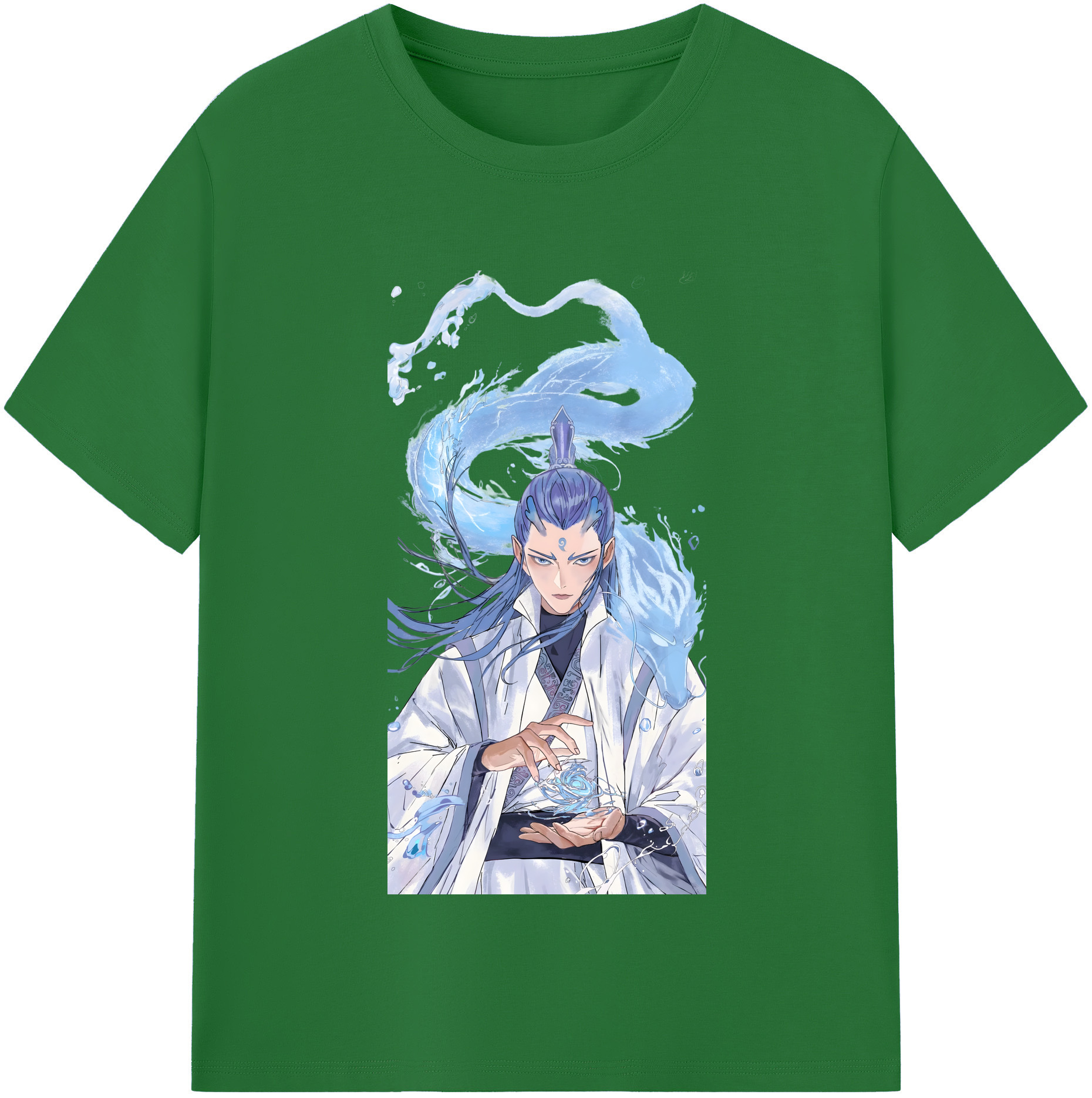 （画像用） Ne Zha 2 ナタ 魔童の大暴れ 綿100％半袖Tシャツ（フロントプリント）