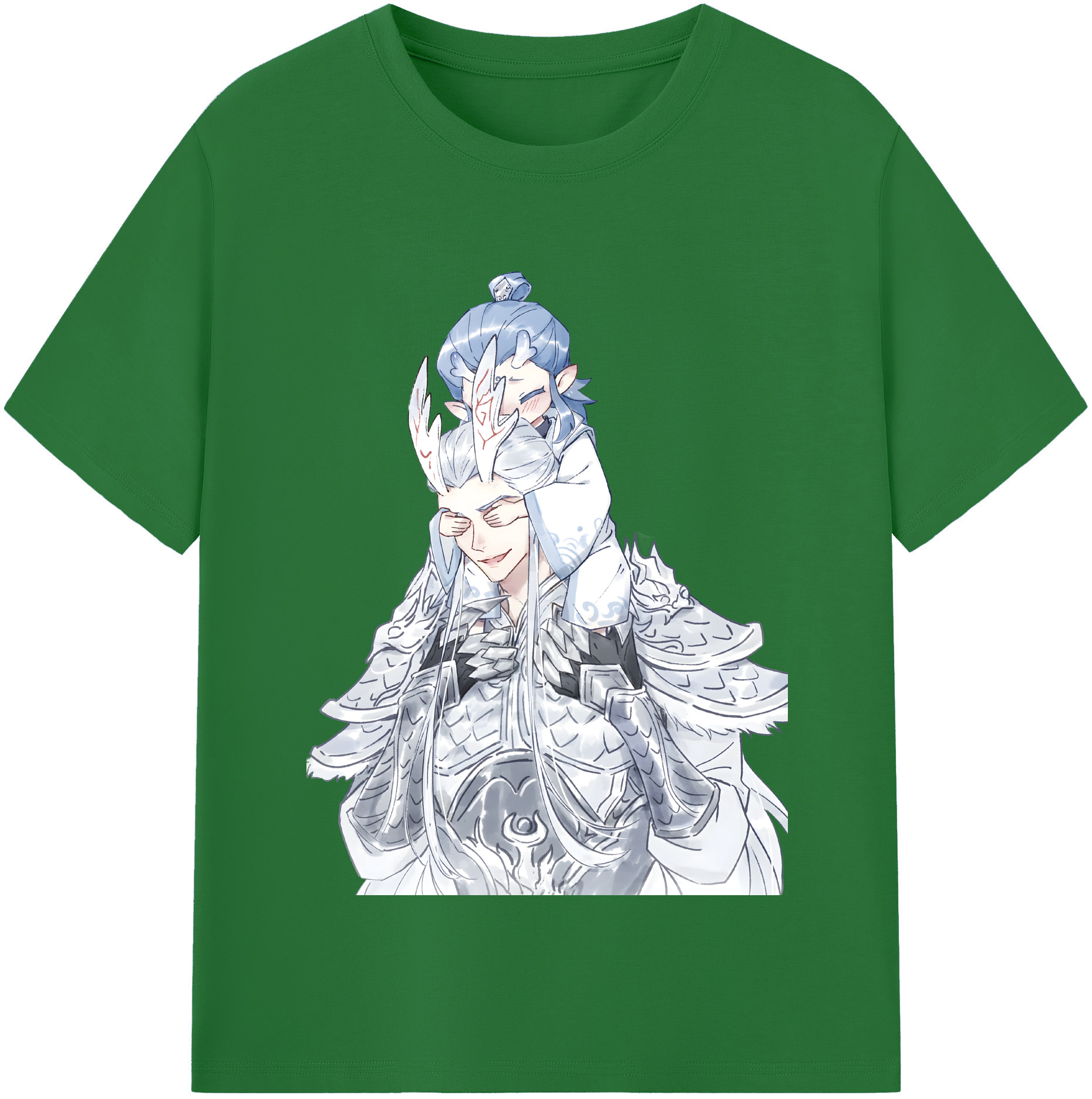 （画像用） Ne Zha 2 ナタ 魔童の大暴れ 綿100％半袖Tシャツ（フロントプリント）