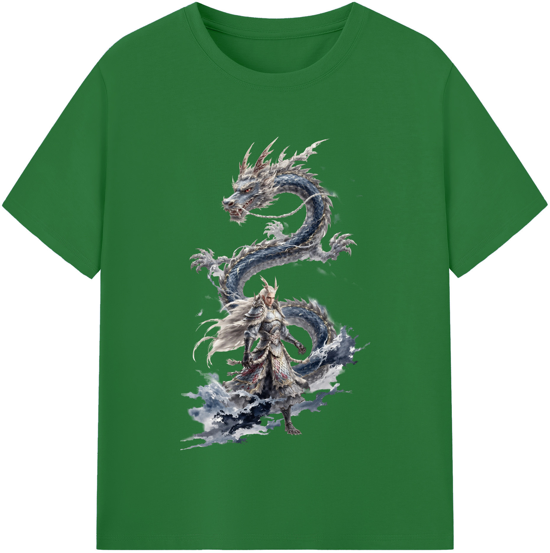（画像用） Ne Zha 2 ナタ 魔童の大暴れ 綿100％半袖Tシャツ（フロントプリント）