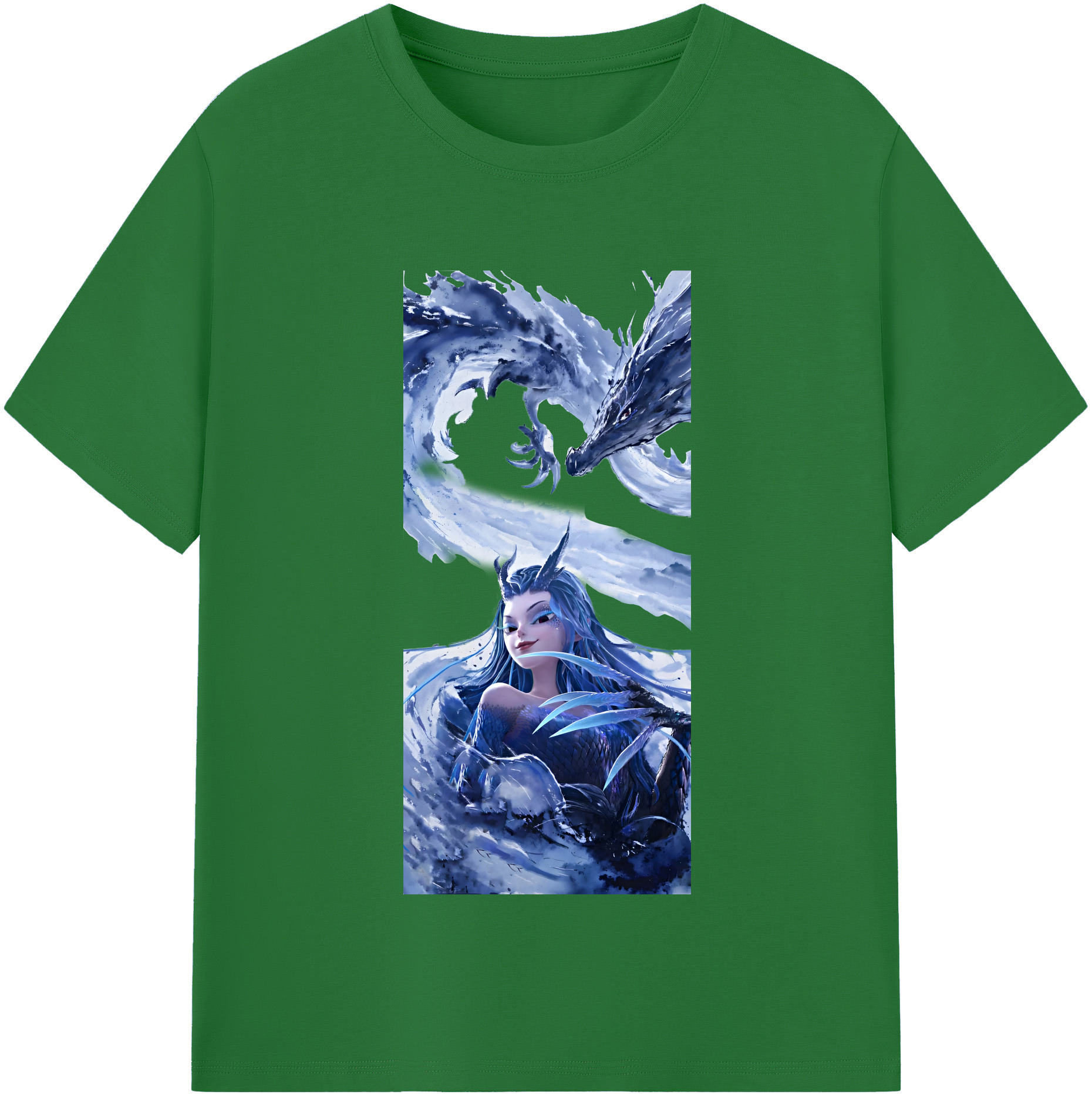 （画像用） Ne Zha 2 ナタ 魔童の大暴れ 綿100％半袖Tシャツ（フロントプリント）