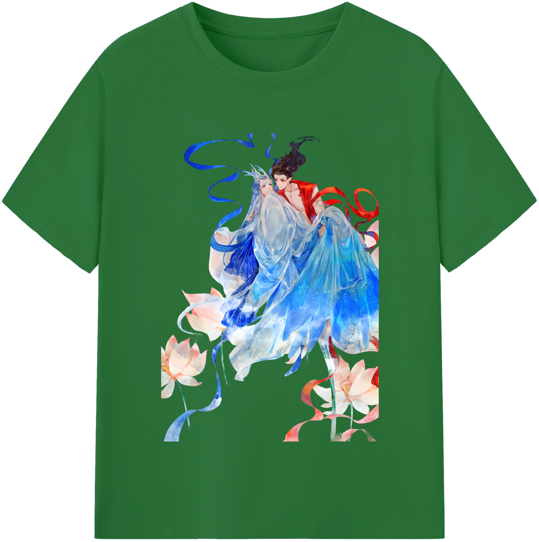 （画像用） Ne Zha 2 ナタ 魔童の大暴れ 綿100％半袖Tシャツ（フロントプリント）