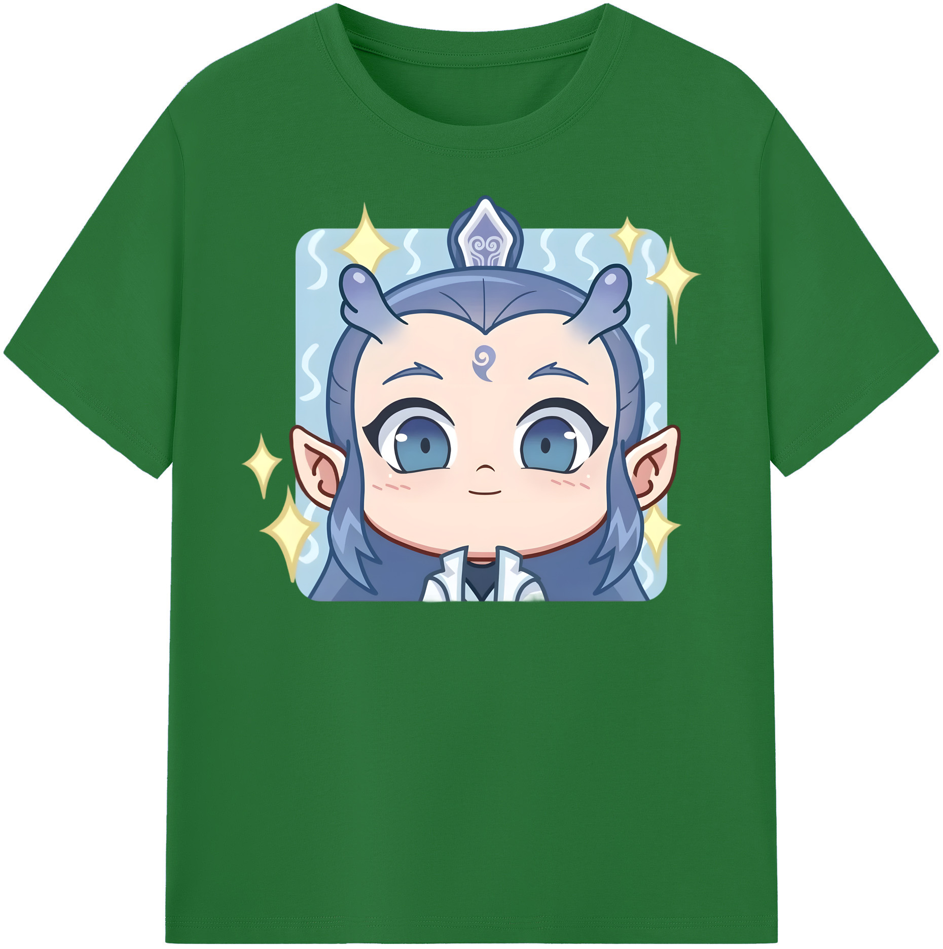 （画像用） Ne Zha 2 ナタ 魔童の大暴れ 綿100％半袖Tシャツ（フロントプリント）