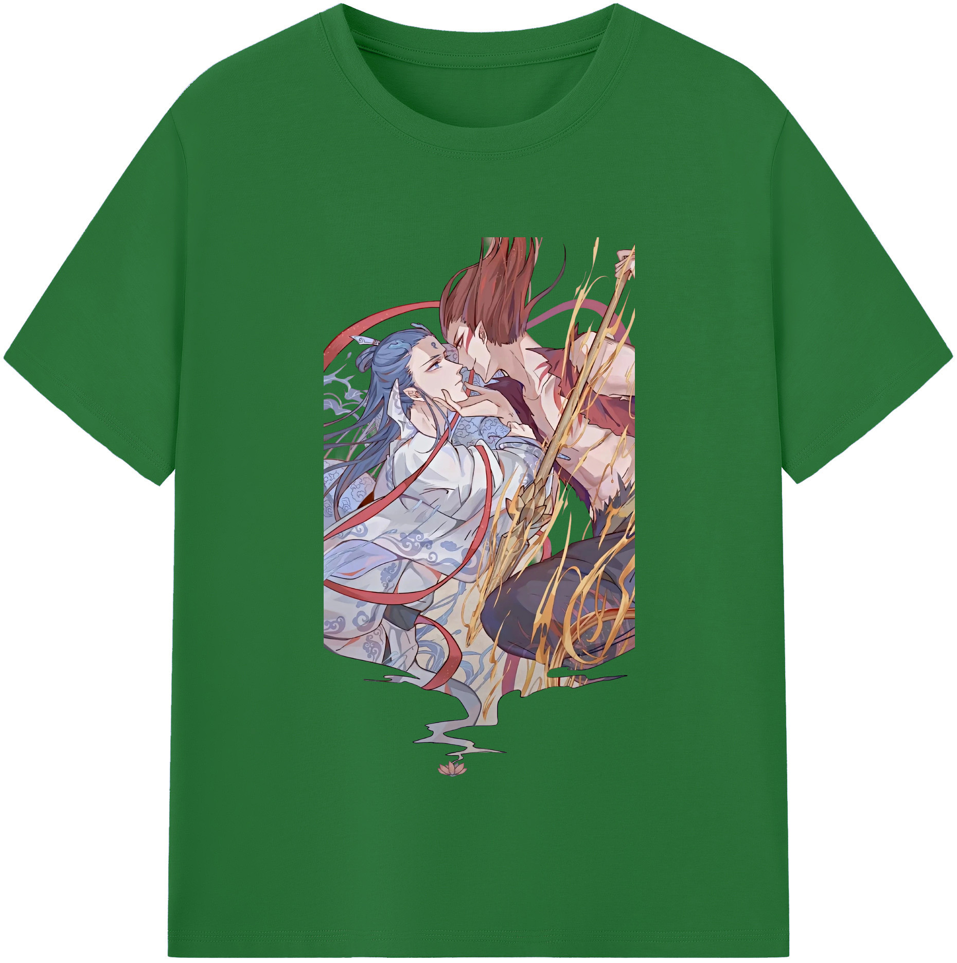 （画像用） Ne Zha 2 ナタ 魔童の大暴れ 綿100％半袖Tシャツ（フロントプリント）