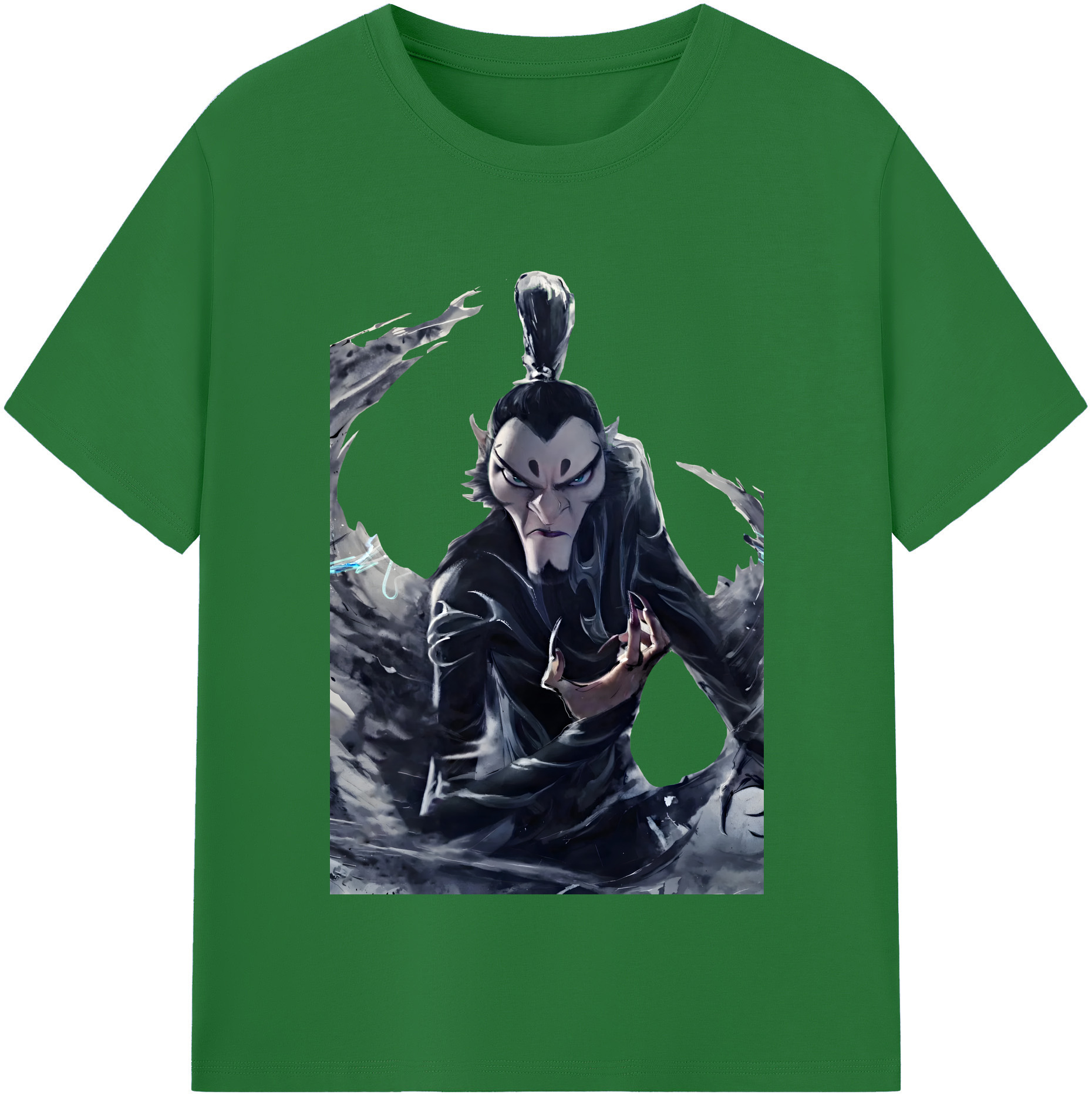 （画像用） Ne Zha 2 ナタ 魔童の大暴れ 綿100％半袖Tシャツ（フロントプリント）