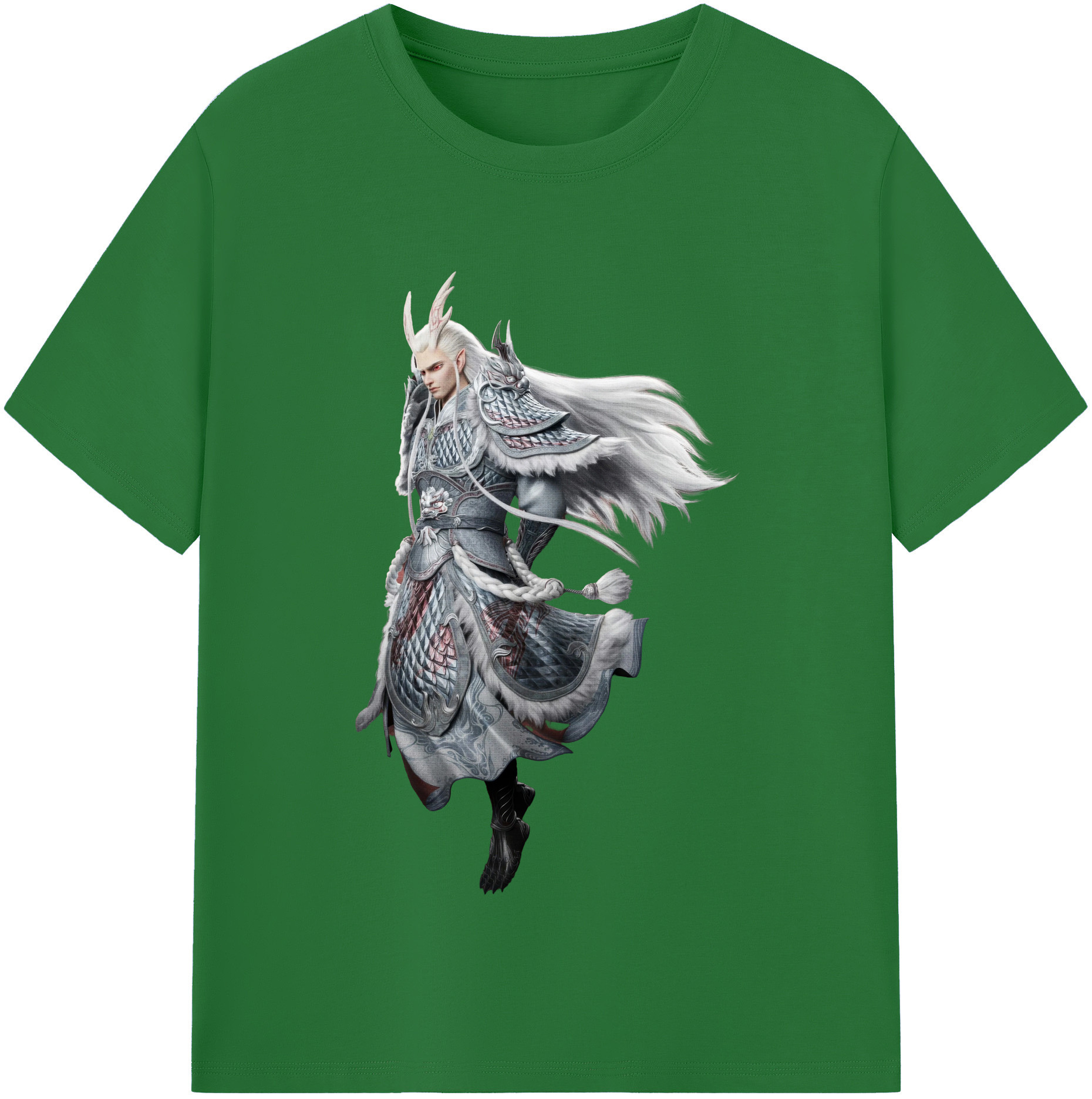 （画像用） Ne Zha 2 ナタ 魔童の大暴れ 綿100％半袖Tシャツ（フロントプリント）
