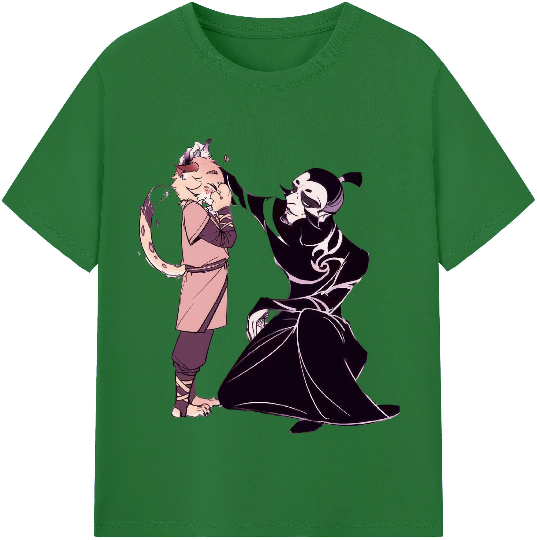 （画像用） Ne Zha 2 ナタ 魔童の大暴れ 綿100％半袖Tシャツ（フロントプリント）