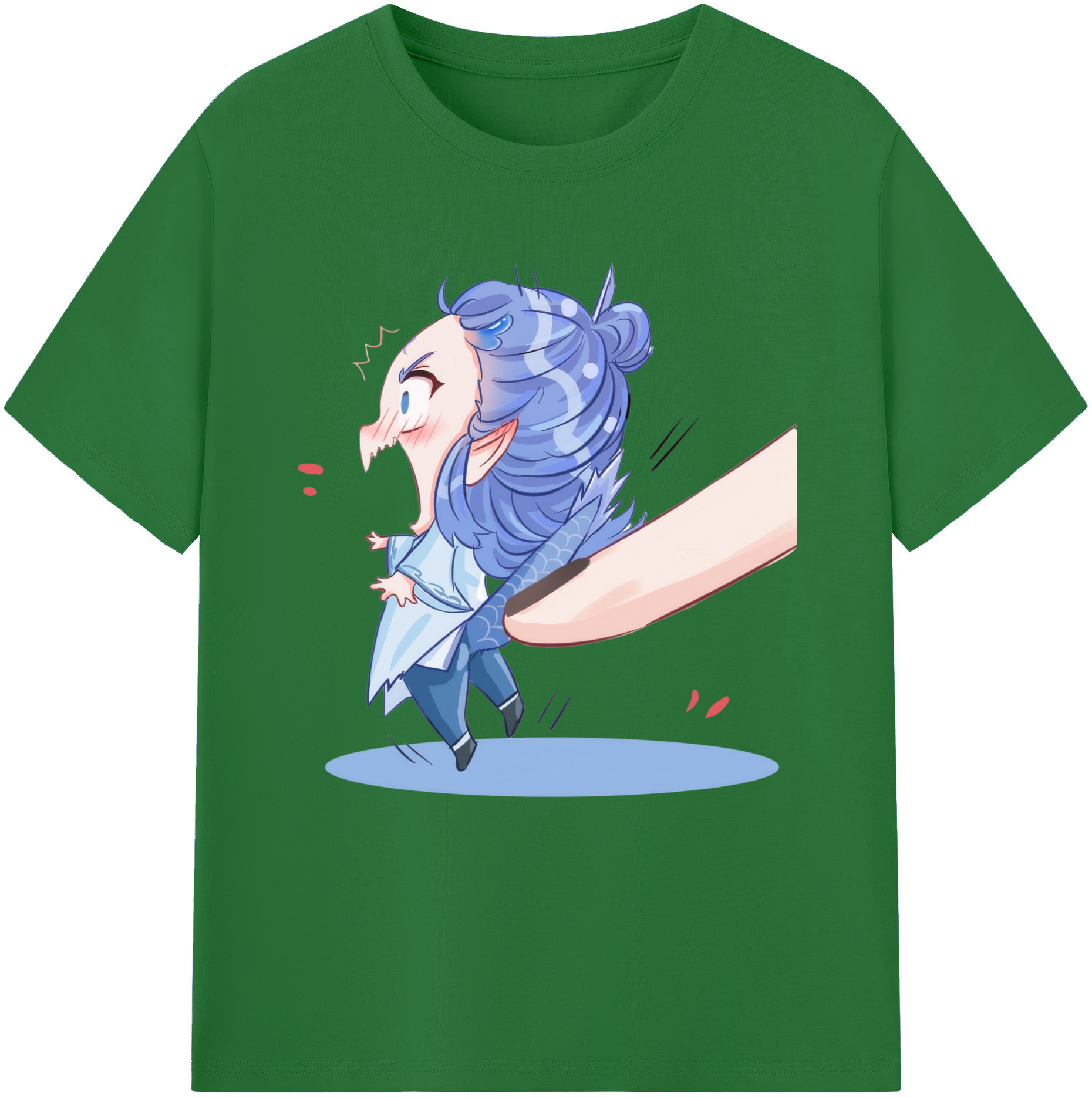 （画像用） Ne Zha 2 ナタ 魔童の大暴れ 綿100％半袖Tシャツ（フロントプリント）