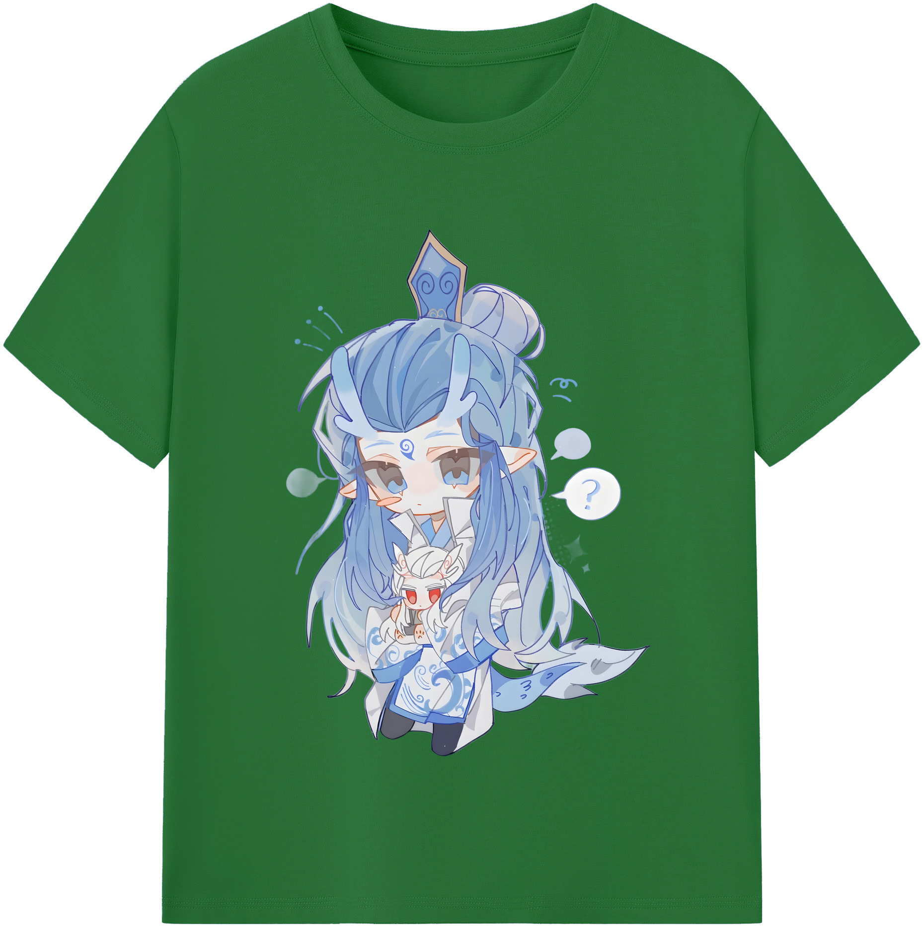 （画像用） Ne Zha 2 ナタ 魔童の大暴れ 綿100％半袖Tシャツ（フロントプリント）