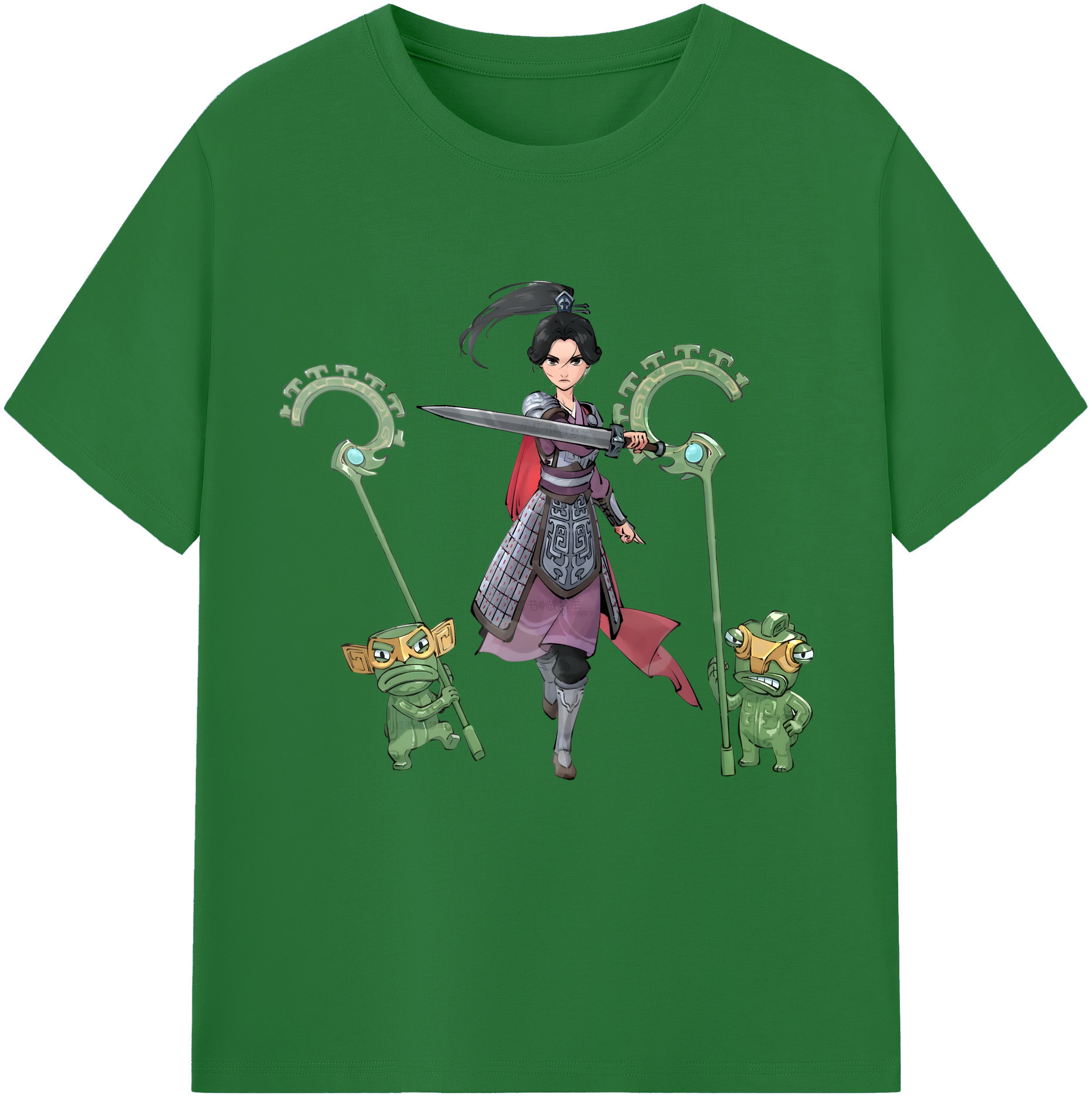 （画像用） Ne Zha 2 ナタ 魔童の大暴れ 綿100％半袖Tシャツ（フロントプリント）