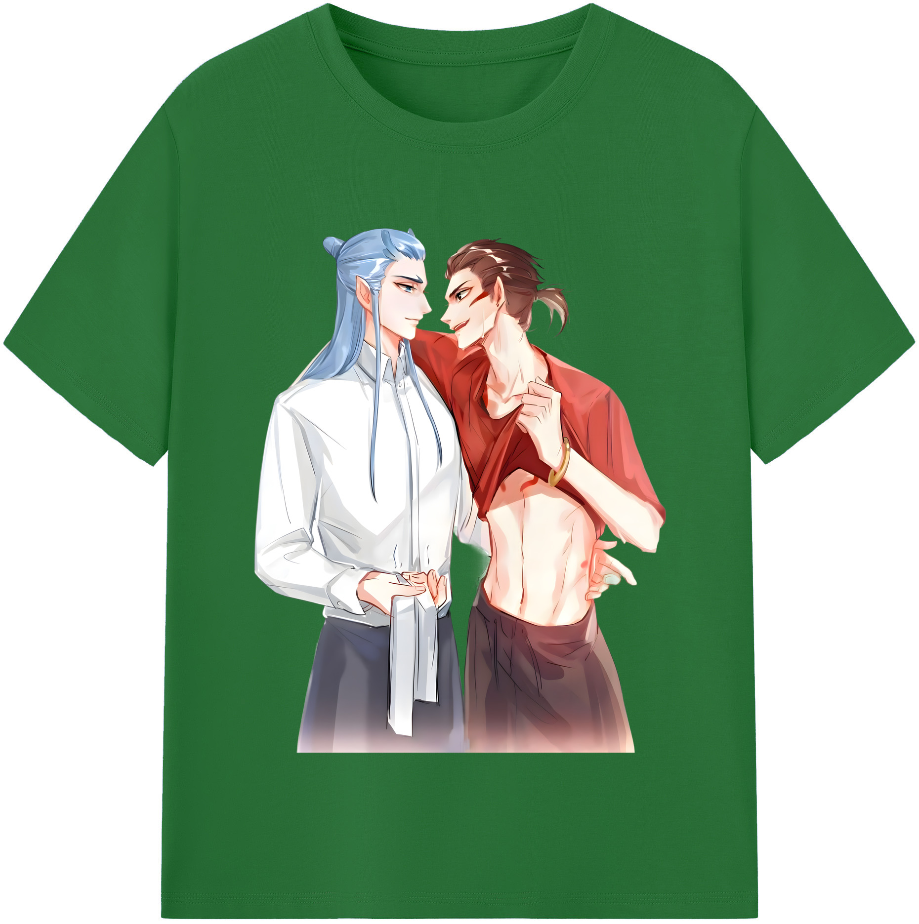 （画像用） Ne Zha 2 ナタ 魔童の大暴れ 綿100％半袖Tシャツ（フロントプリント）