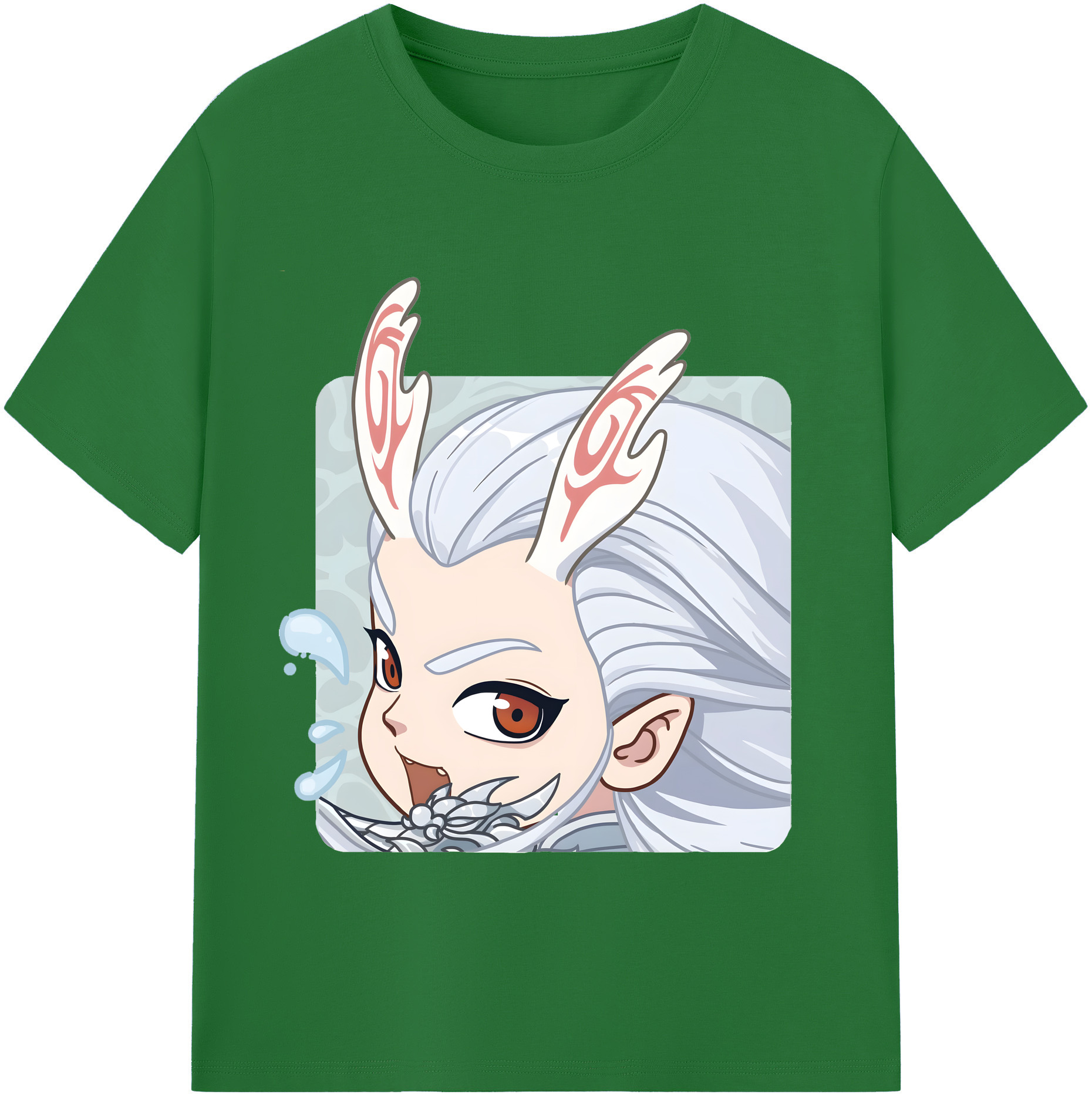 （画像用） Ne Zha 2 ナタ 魔童の大暴れ 綿100％半袖Tシャツ（フロントプリント）