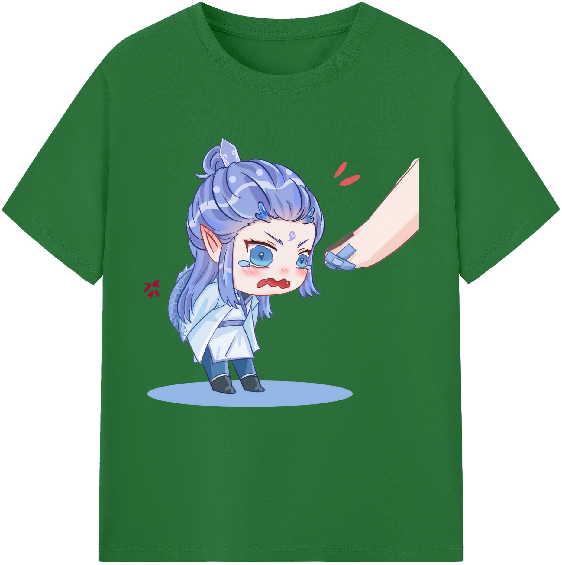（画像用） Ne Zha 2 ナタ 魔童の大暴れ 綿100％半袖Tシャツ（フロントプリント）