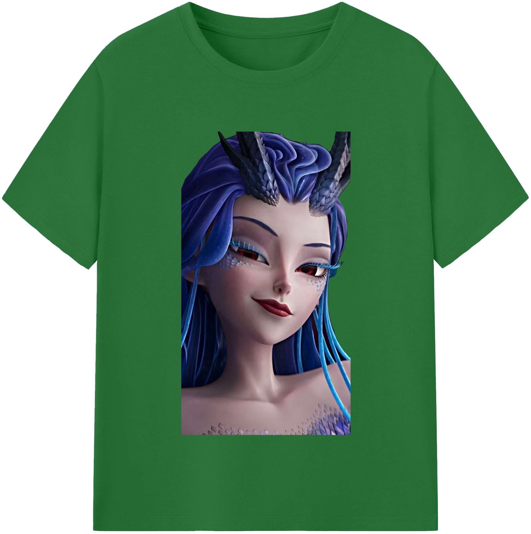 （画像用） Ne Zha 2 ナタ 魔童の大暴れ 綿100％半袖Tシャツ（フロントプリント）