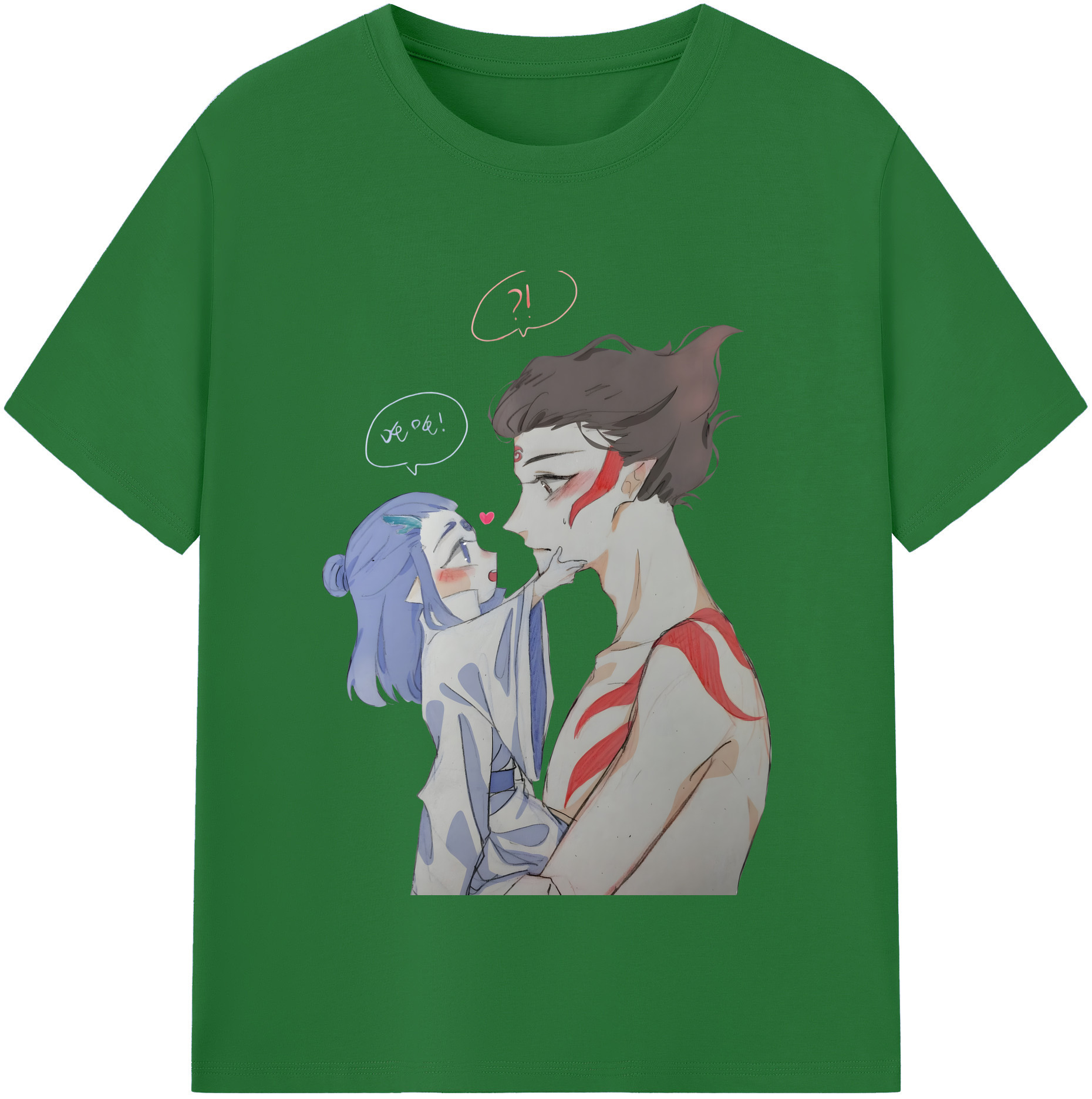 （画像用） Ne Zha 2 ナタ 魔童の大暴れ 綿100％半袖Tシャツ（フロントプリント）