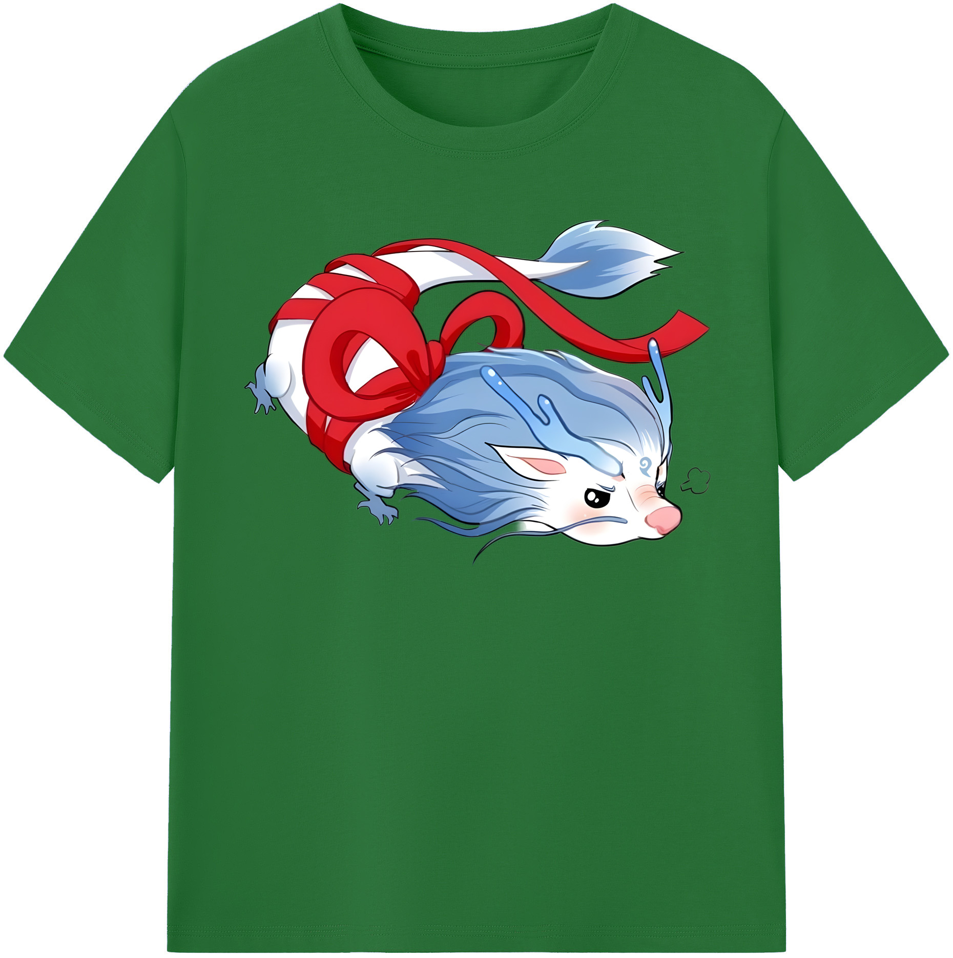 （画像用） Ne Zha 2 ナタ 魔童の大暴れ 綿100％半袖Tシャツ（フロントプリント）